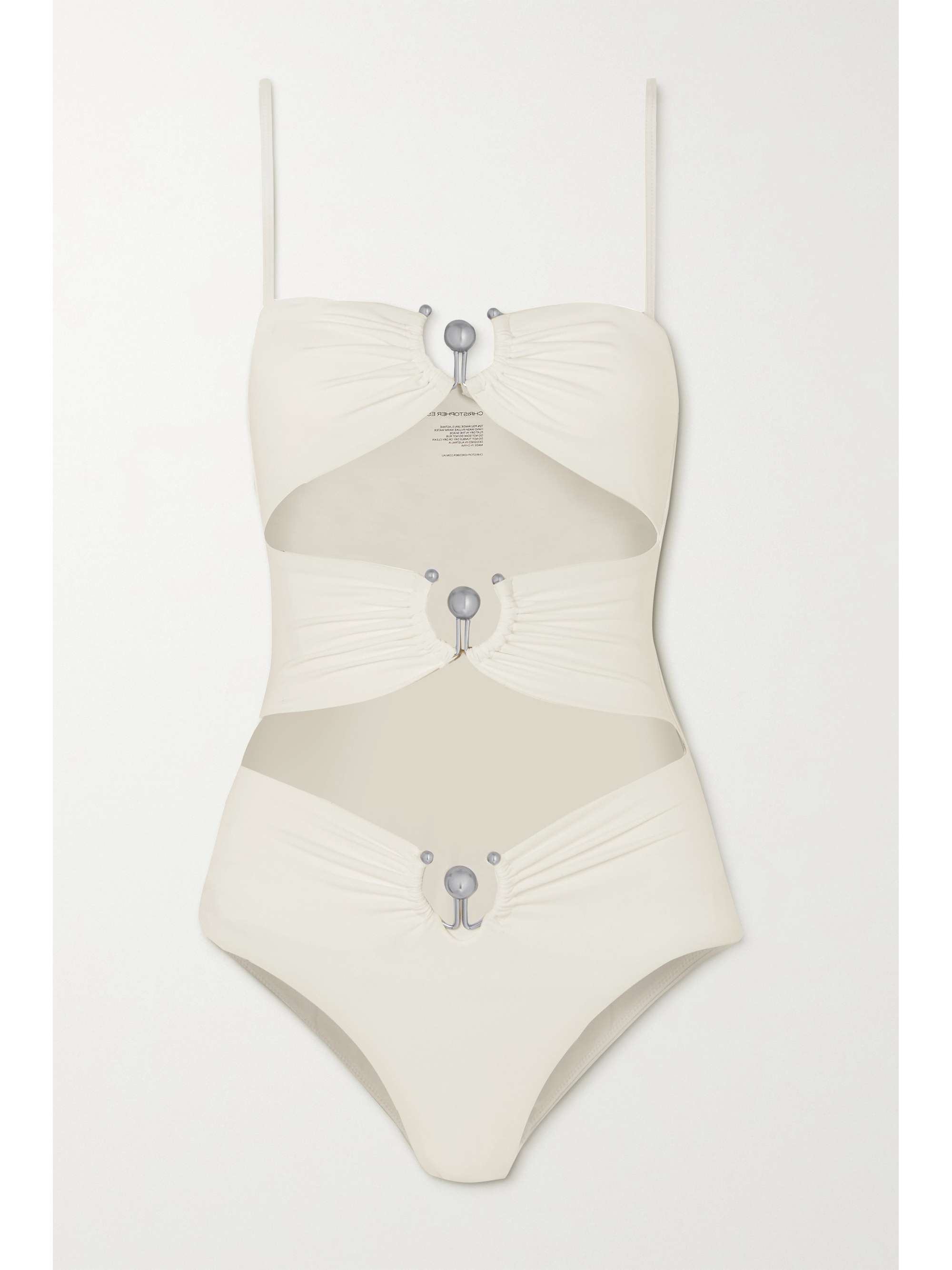 Embellished cutout swimsuit view