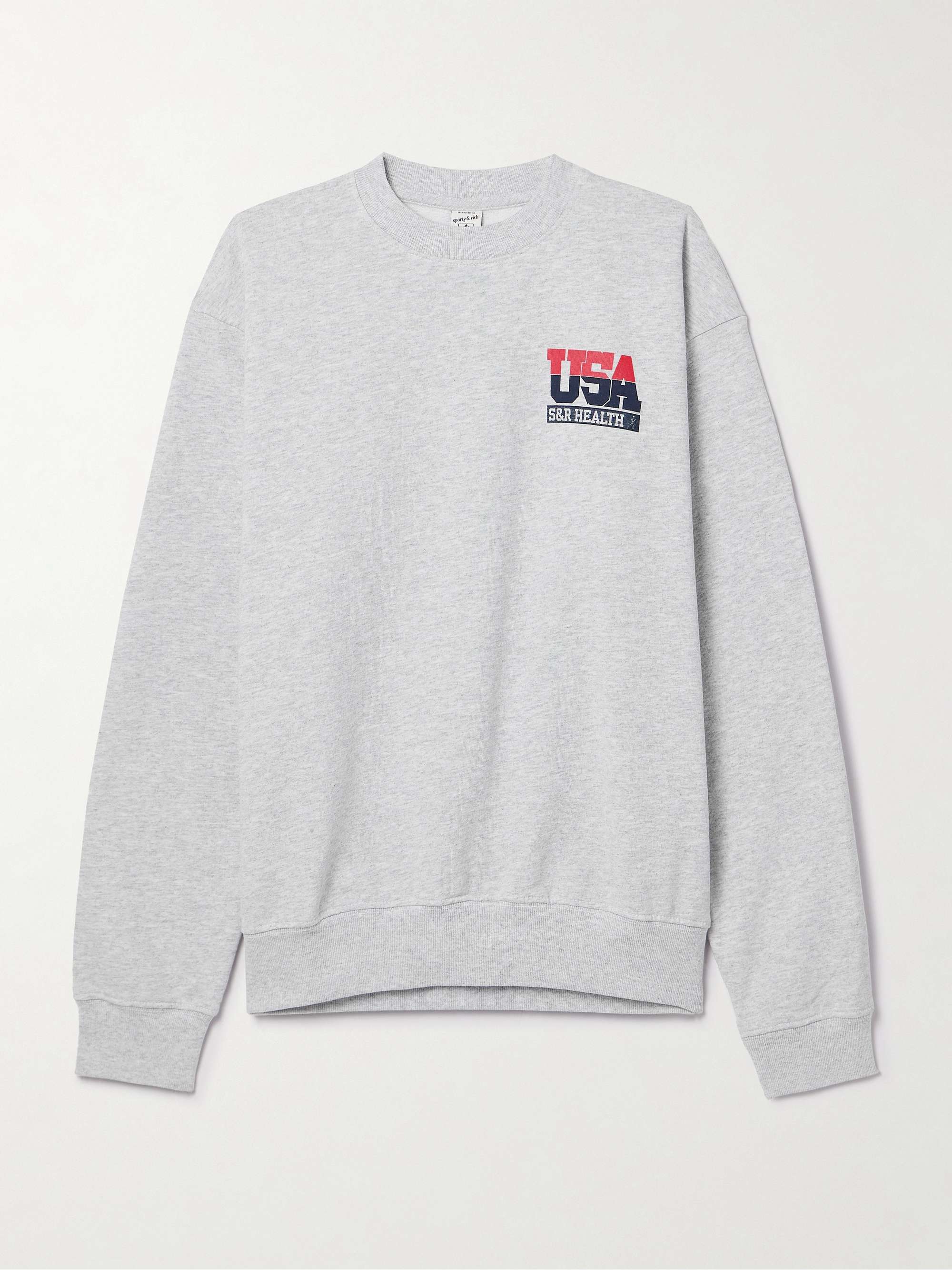 + adidas Originals printed cotton-blend jersey sweatshirt view