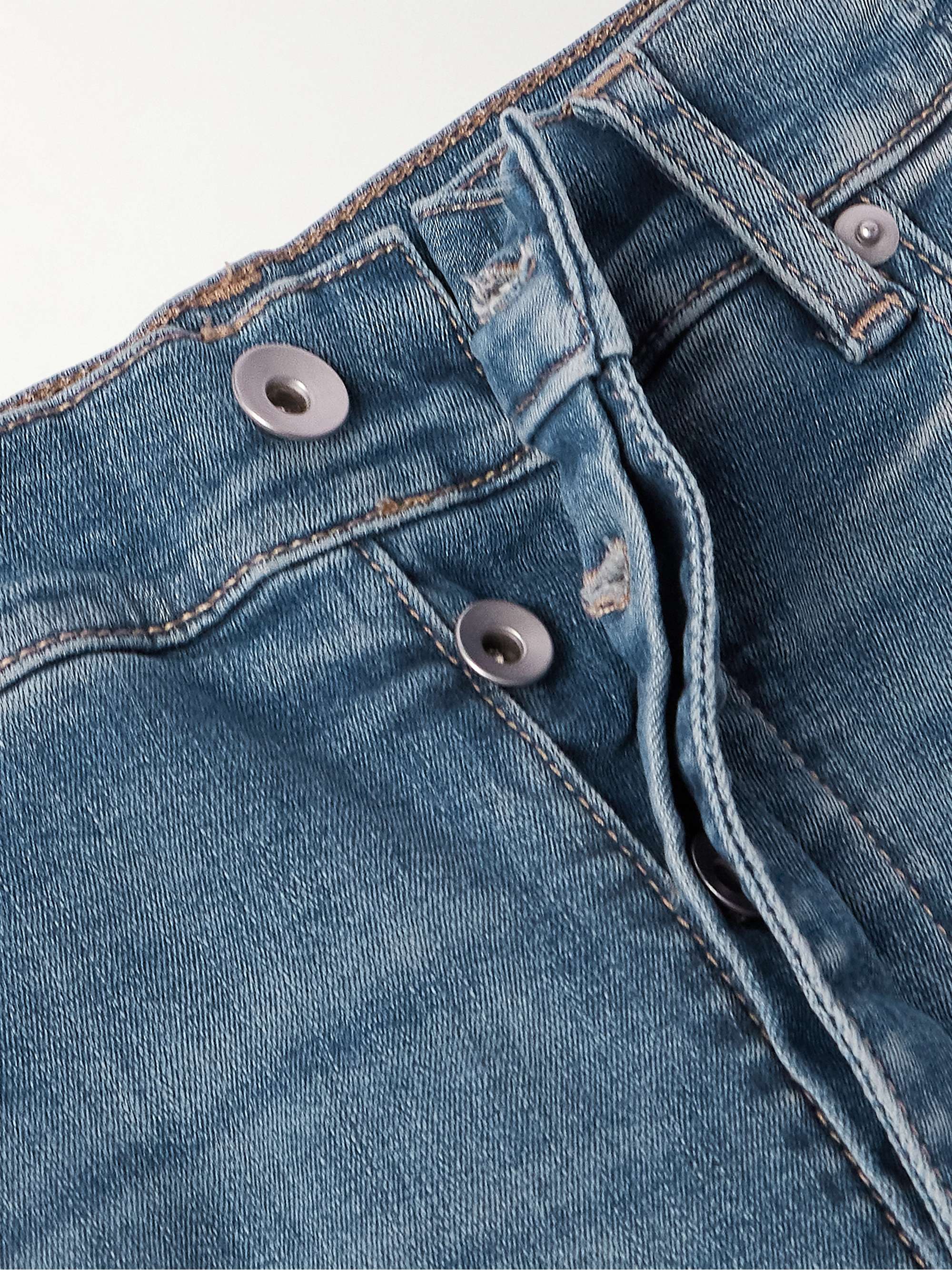 Bolan Banana Wide-Leg Zip-Detailed Waxed Jeans view