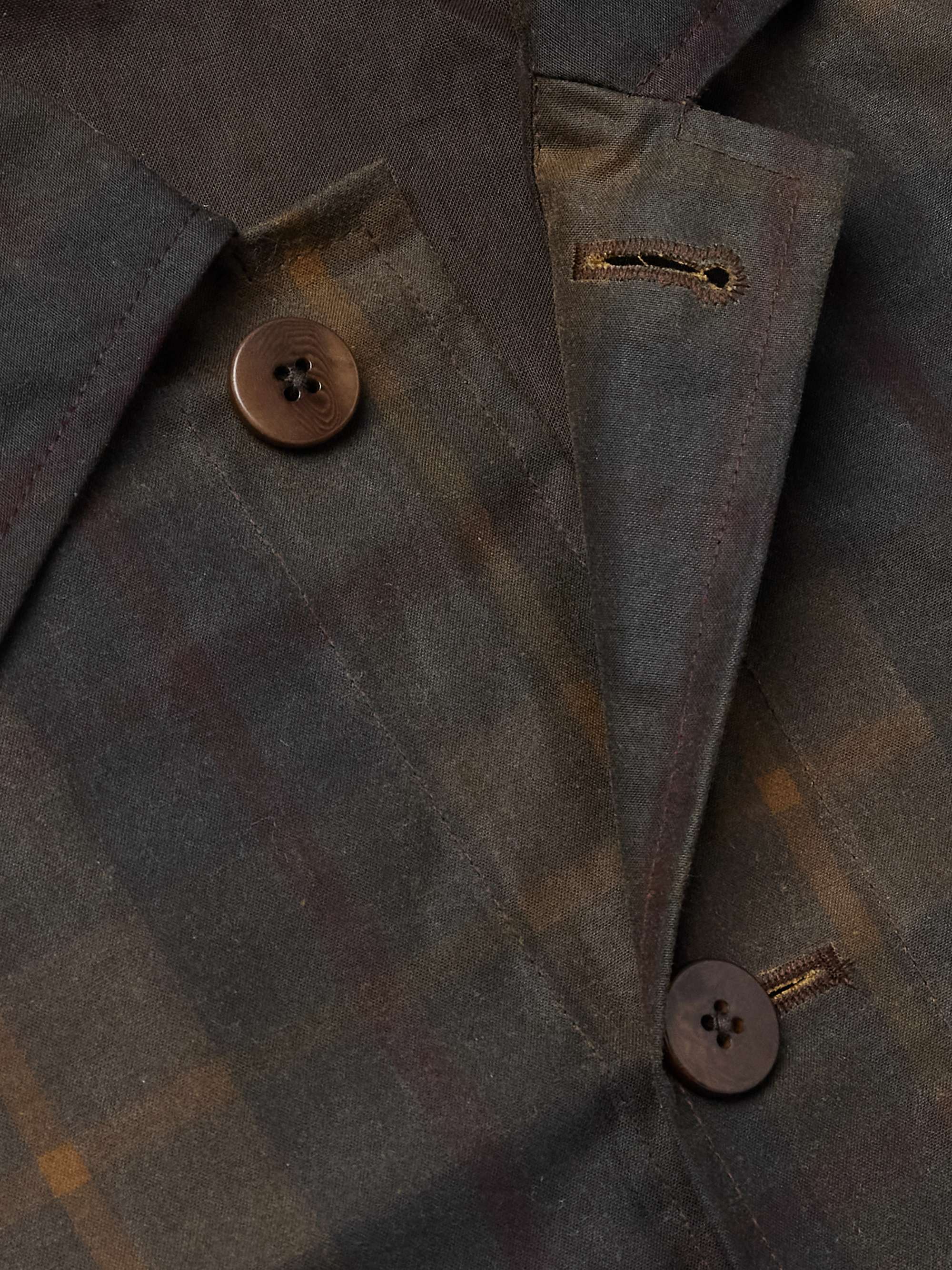 Forest Checked Waxed Cotton-Canvas Jacket view