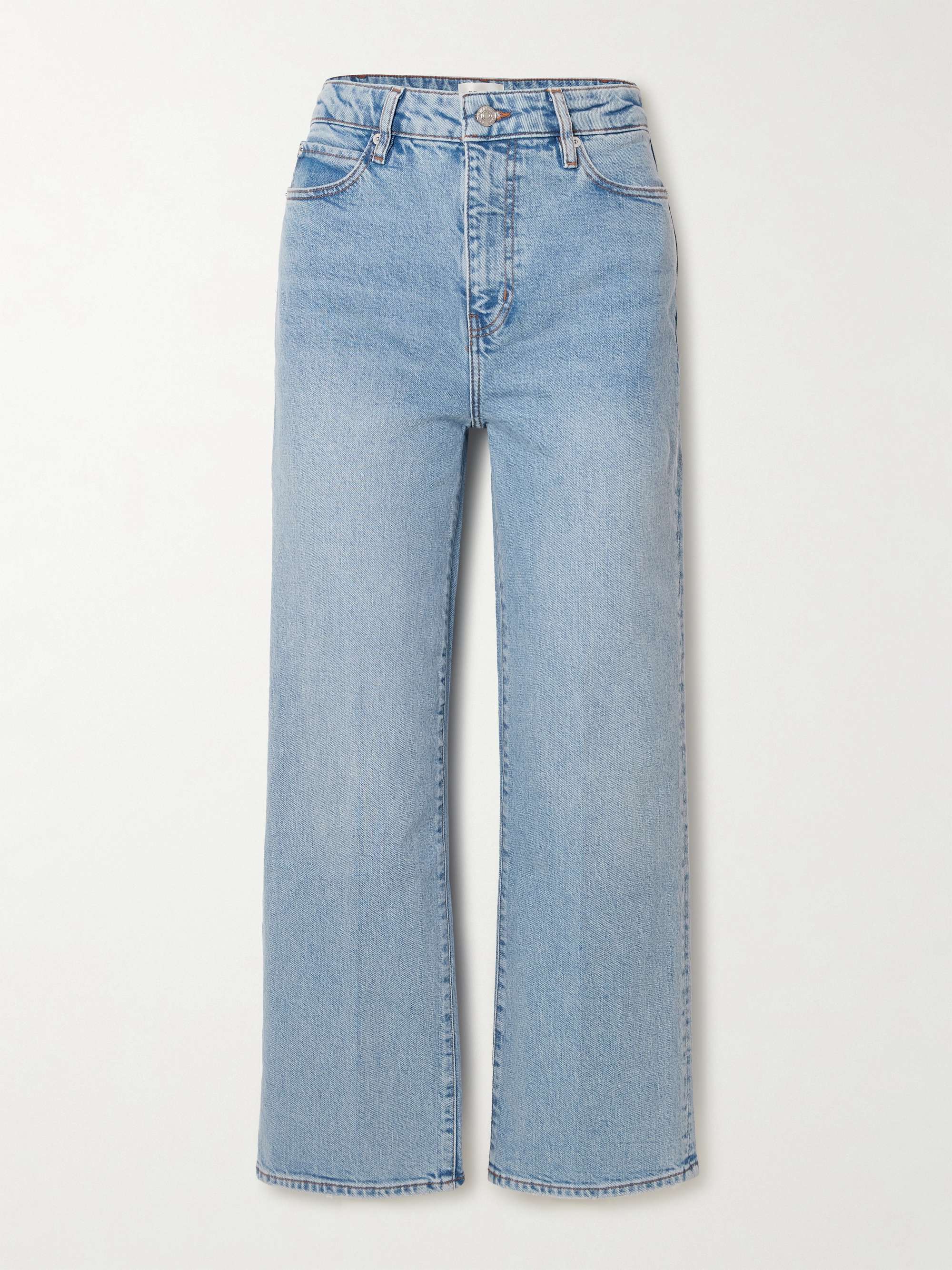 The Wide high-rise wide-leg jeans view