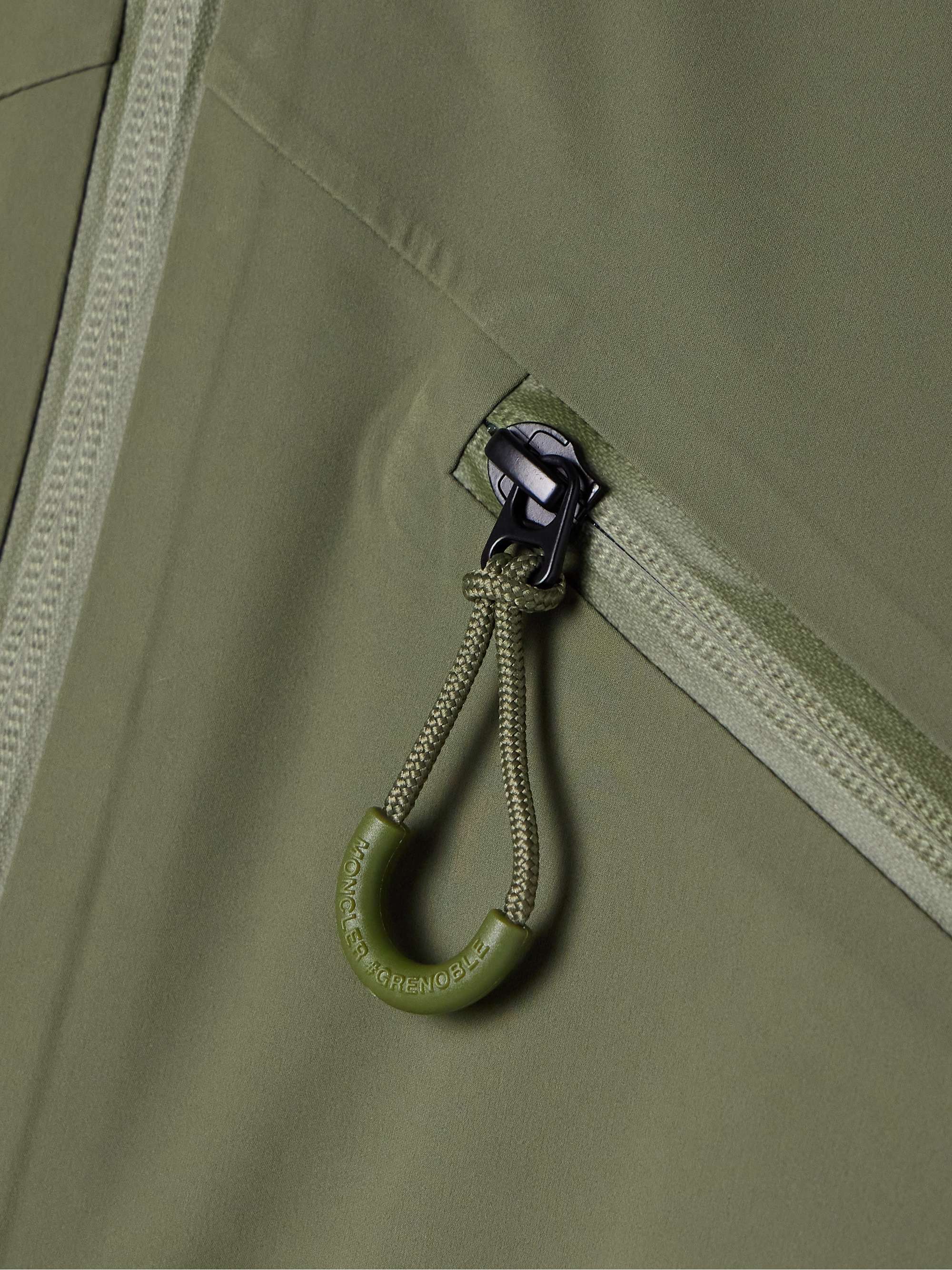 Kibira appliquéd shell hooded jacket view