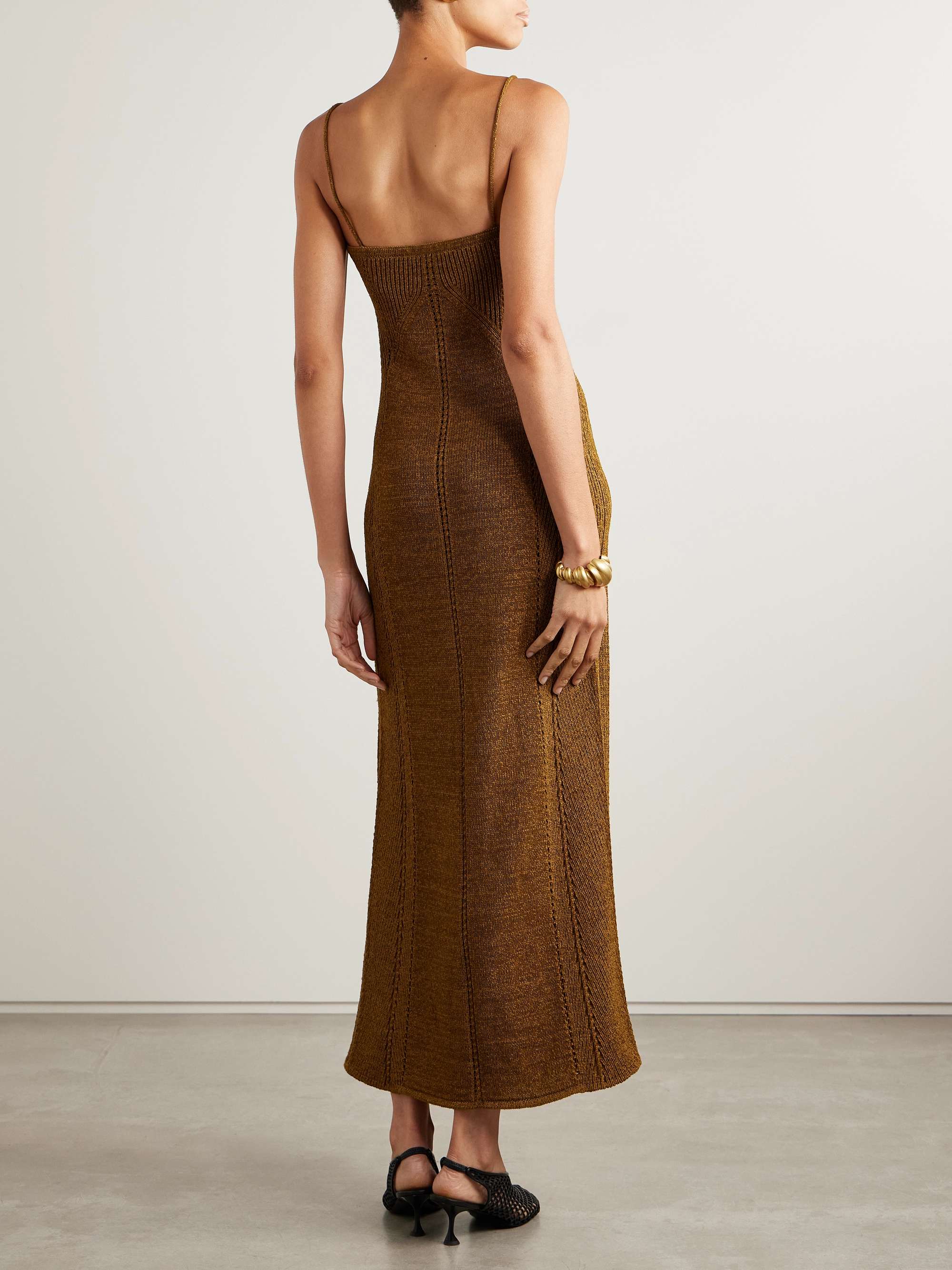 Suki pointelle-knit maxi dress view
