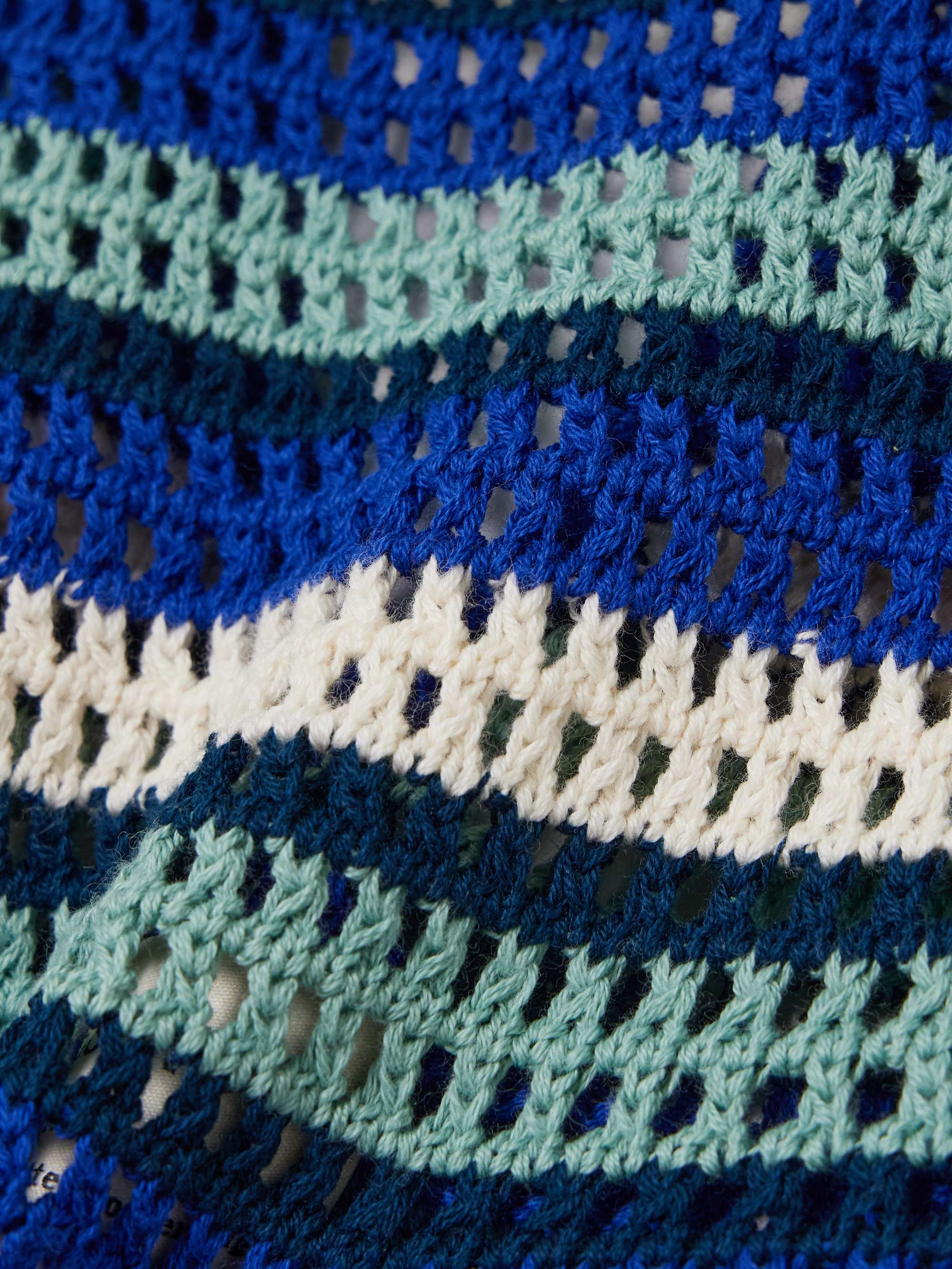 Nevado open-back crocheted cotton mini dress view