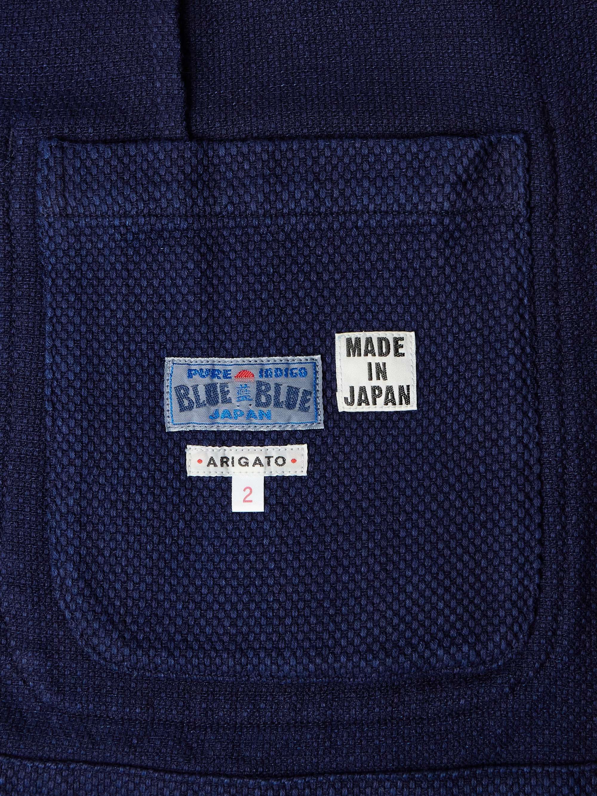 Sashiko Indigo-Dyed Cotton Suit Jacket view