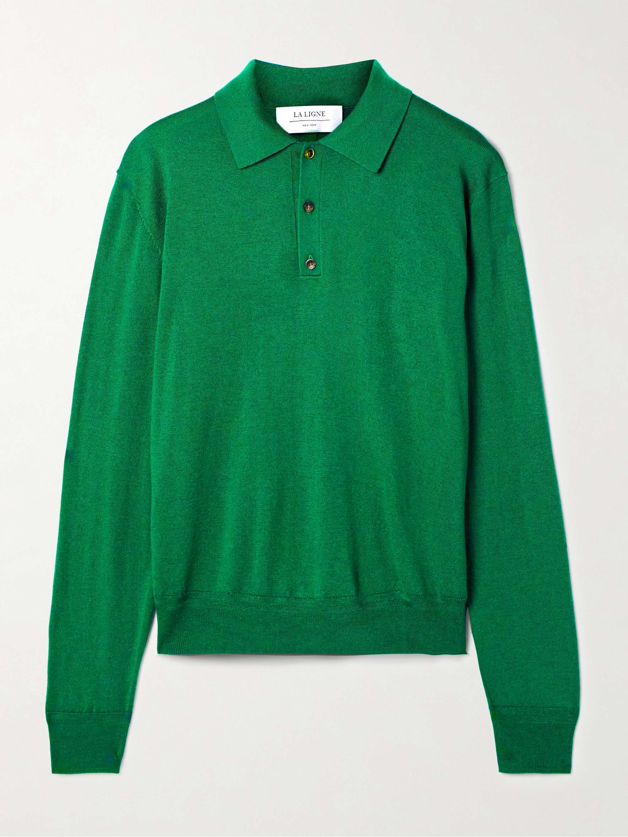 Ben oversized silk-blend polo sweater view