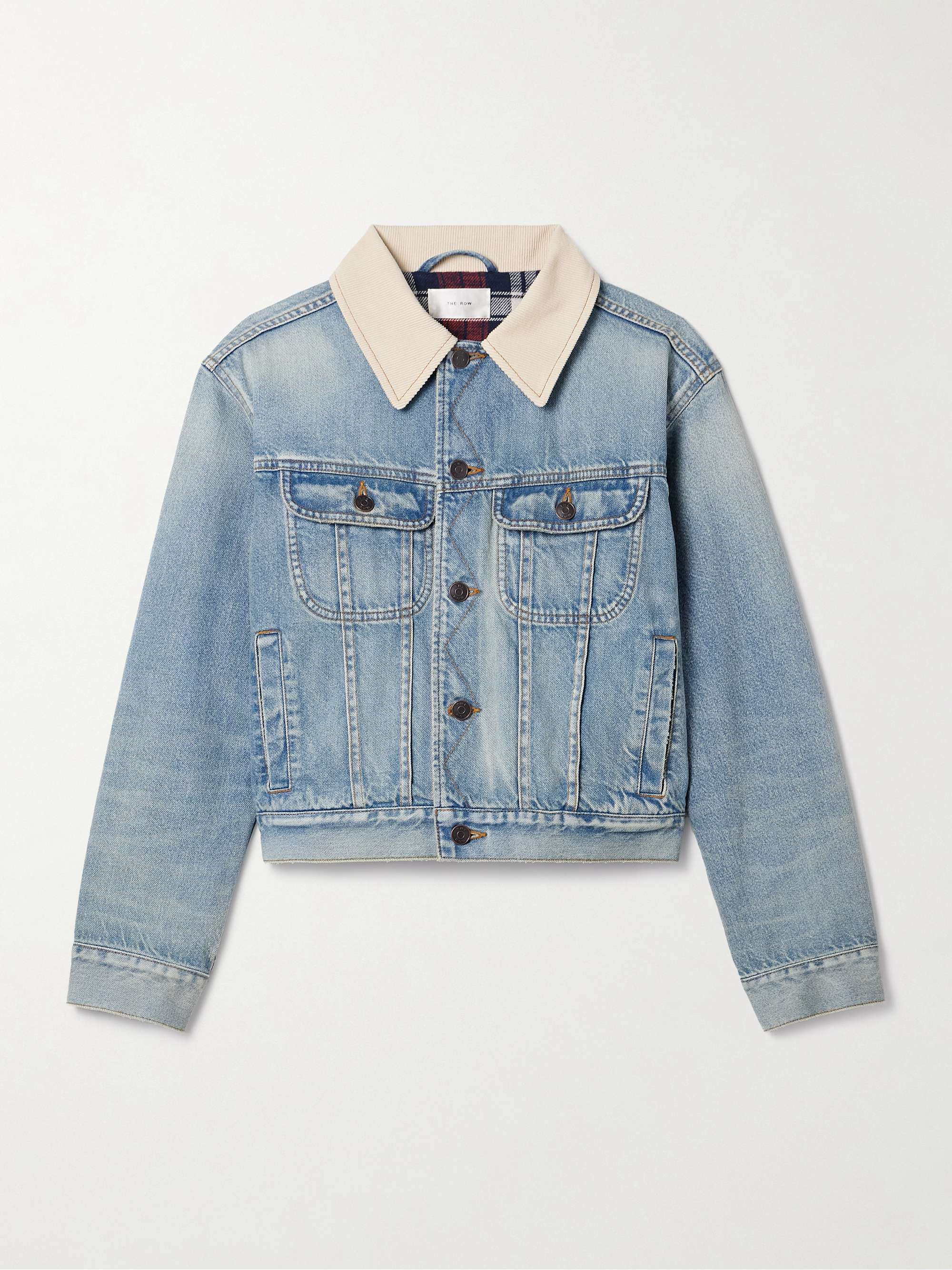 Joras twill-trimmed denim jacket view