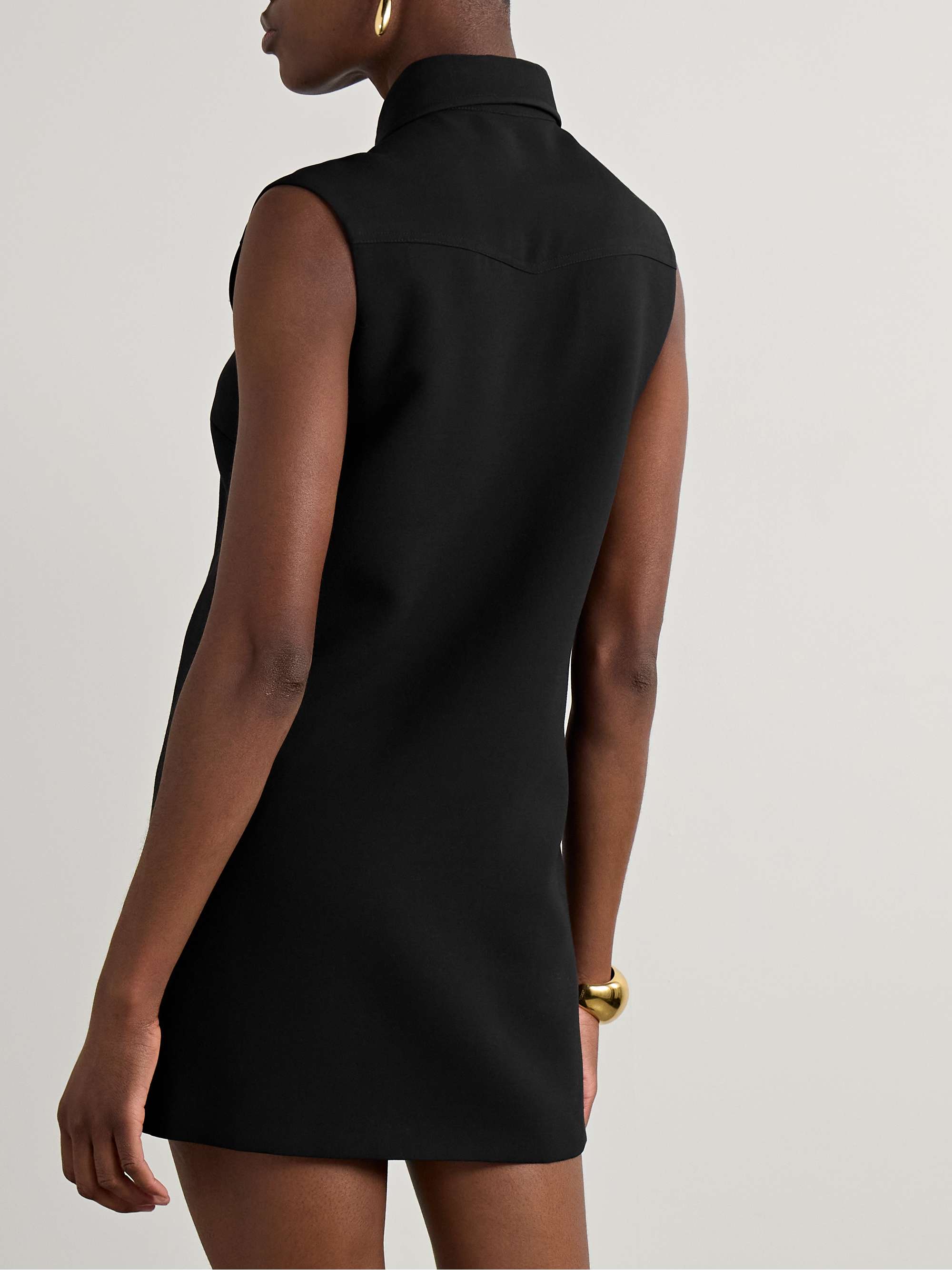 The Belle wool-blend crepe mini dress view