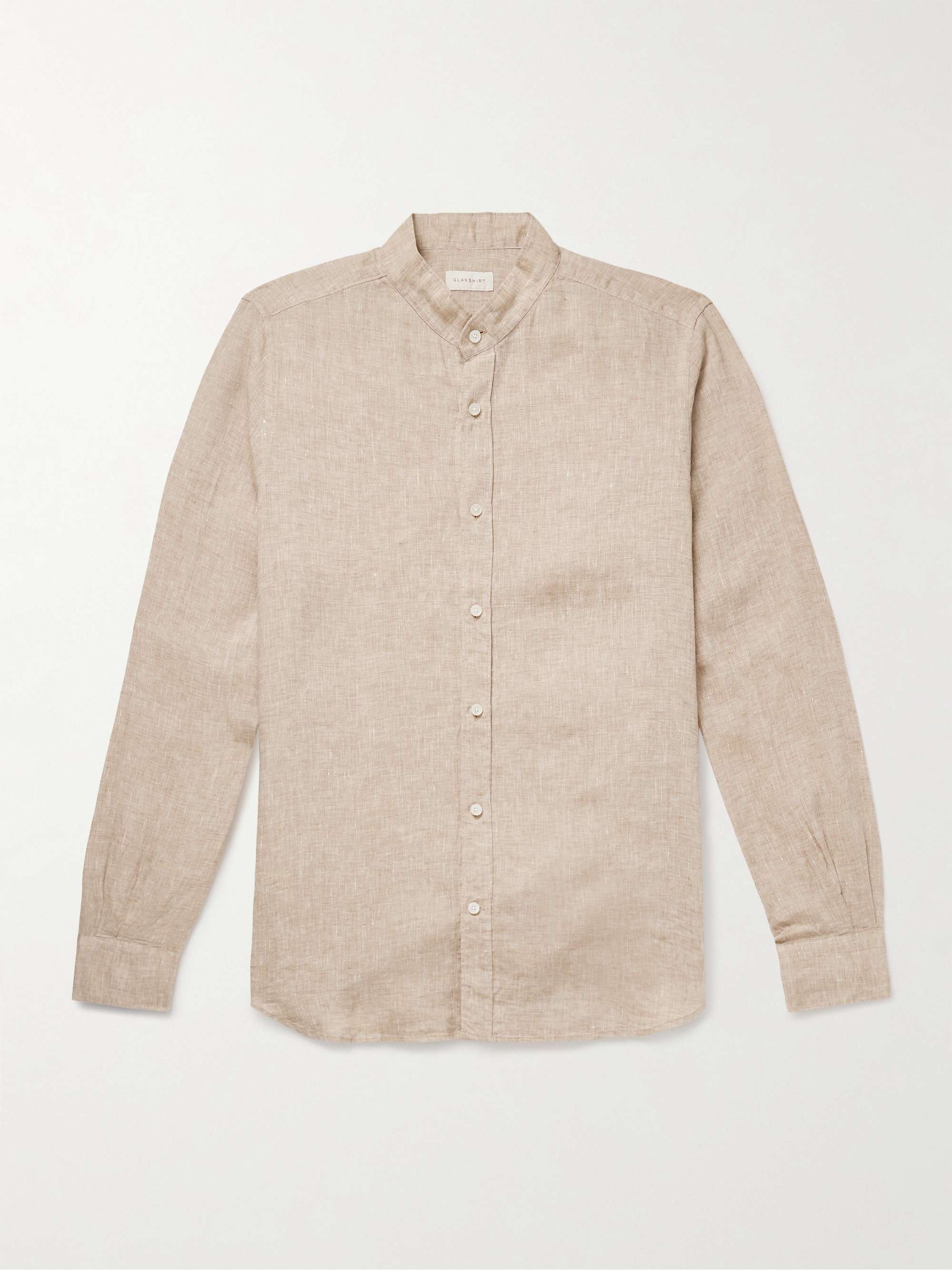 Glanshirt Grandad-Collar Linen Shirt view
