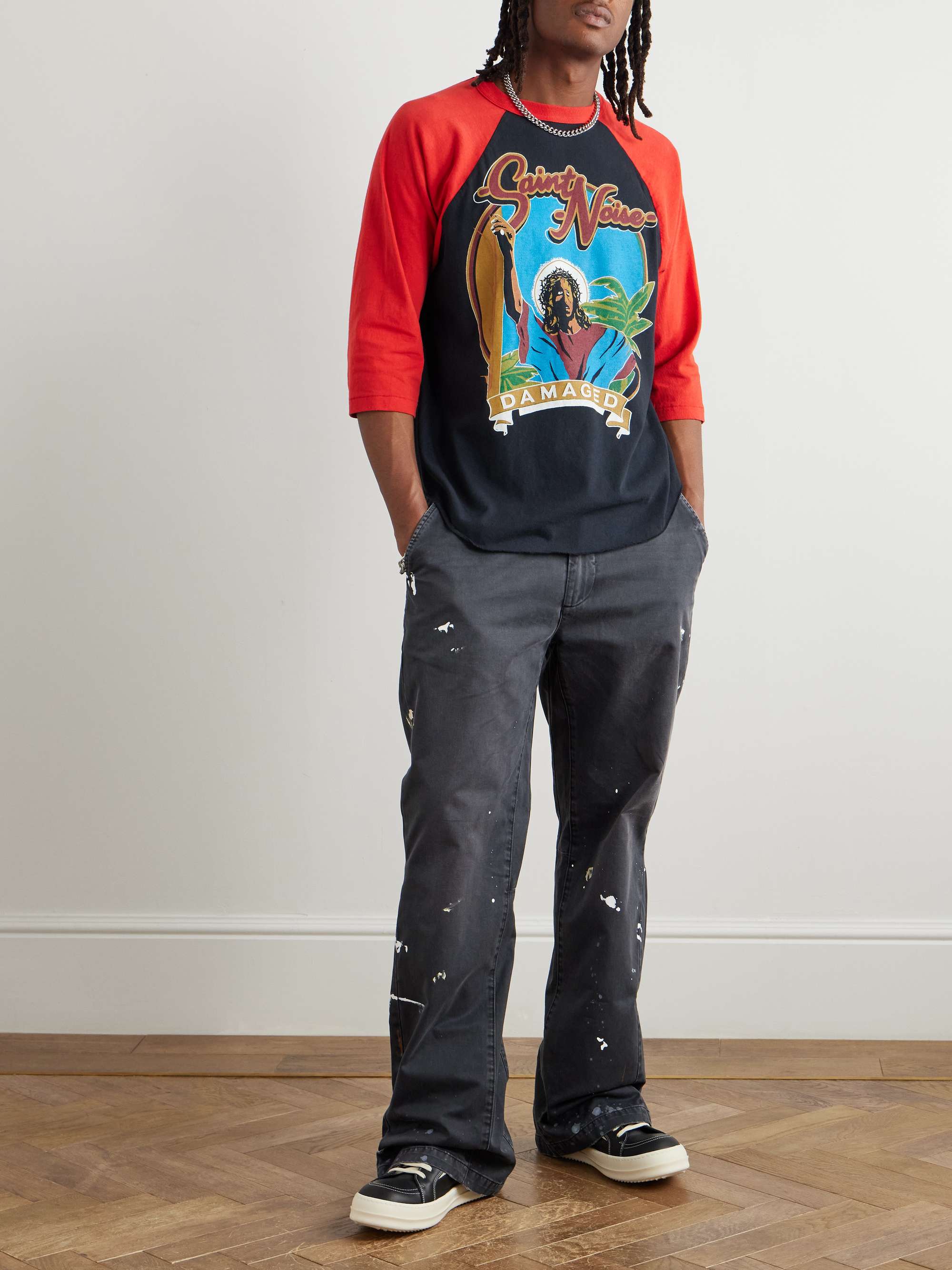 + LASTMAN Oversized Printed Cotton-Jersey T-Shirt view