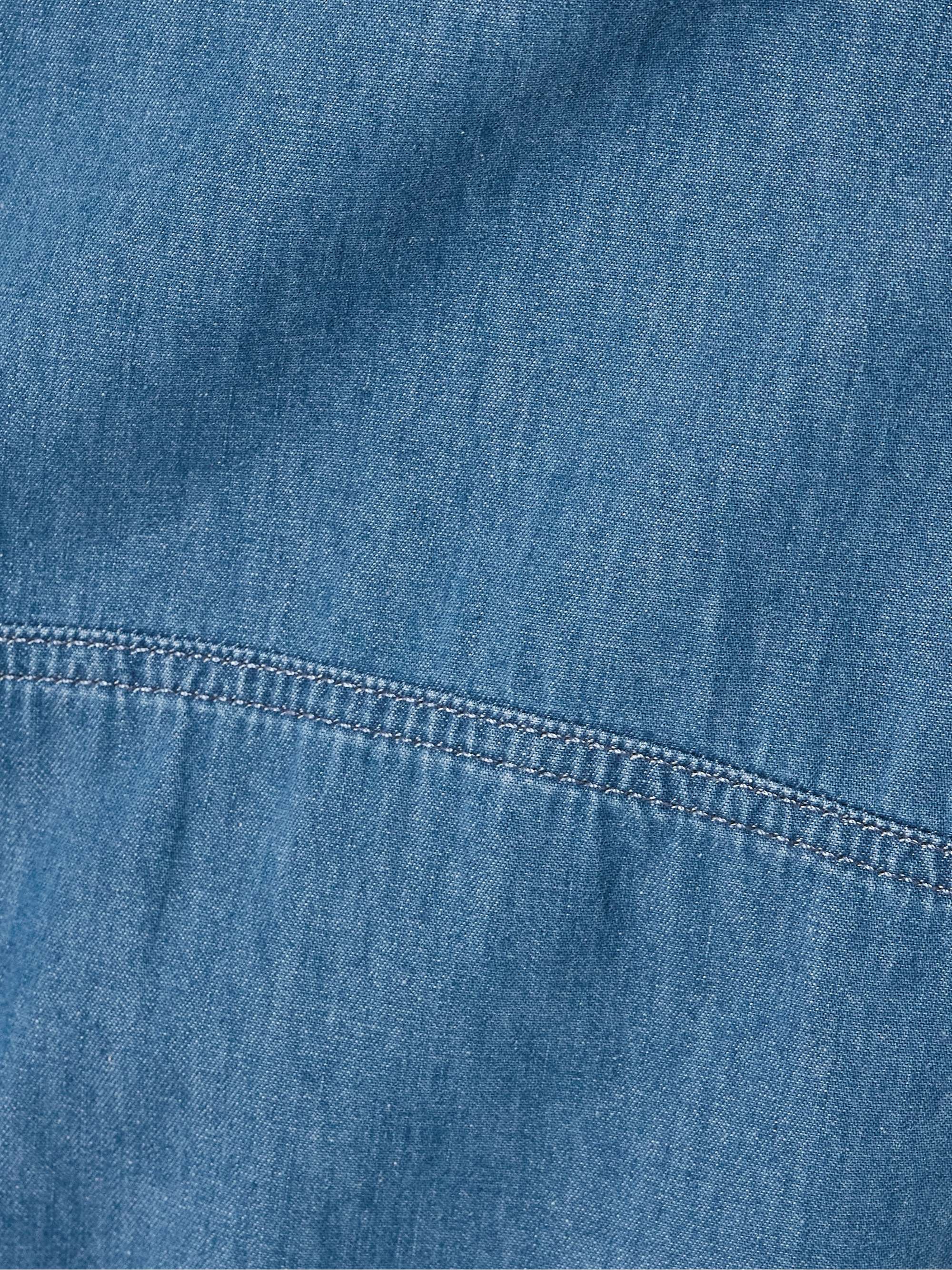 Dorian cotton-chambray barrel-leg pants view