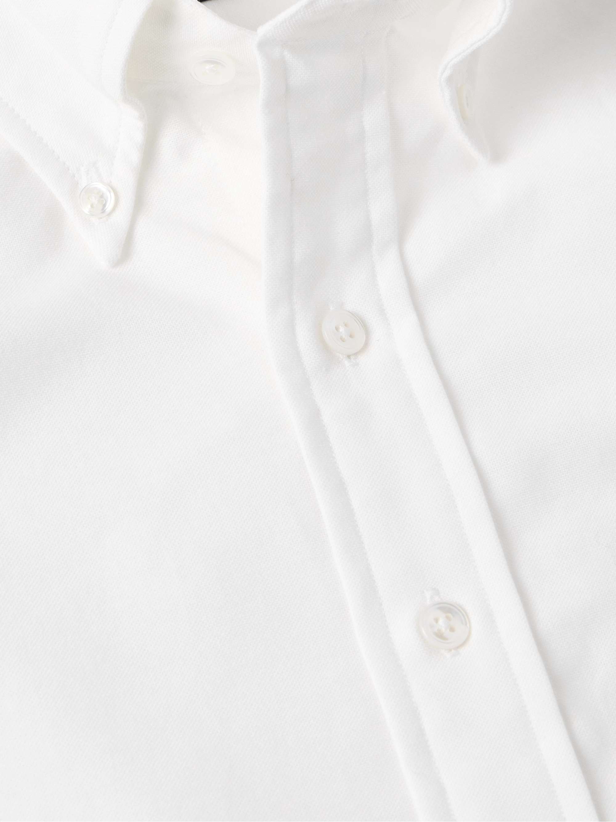 Slim-Fit Button-Down Collar Cotton Oxford Shirt view