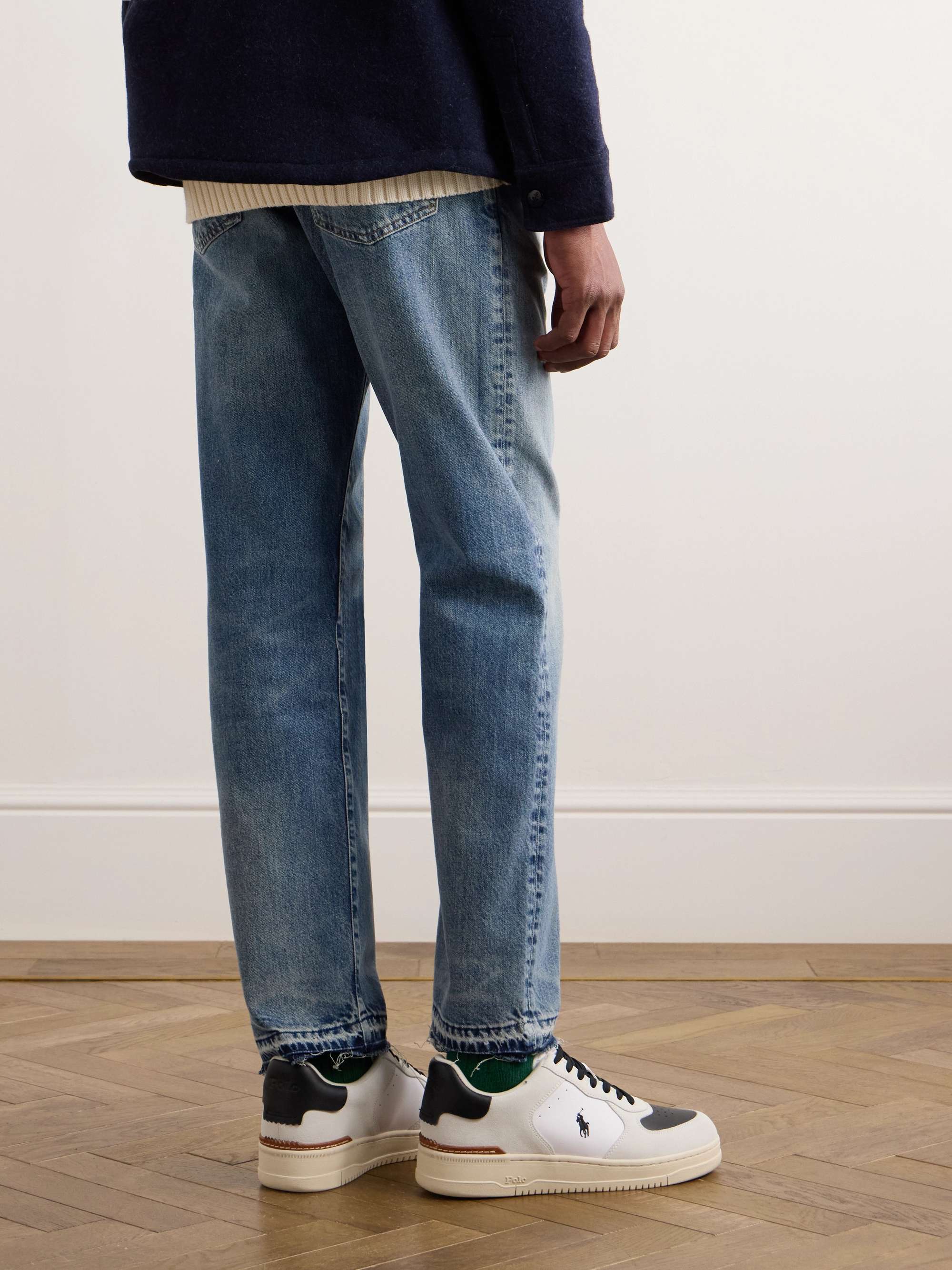 Heritage Straight-Leg Distressed Recycled Jeans view
