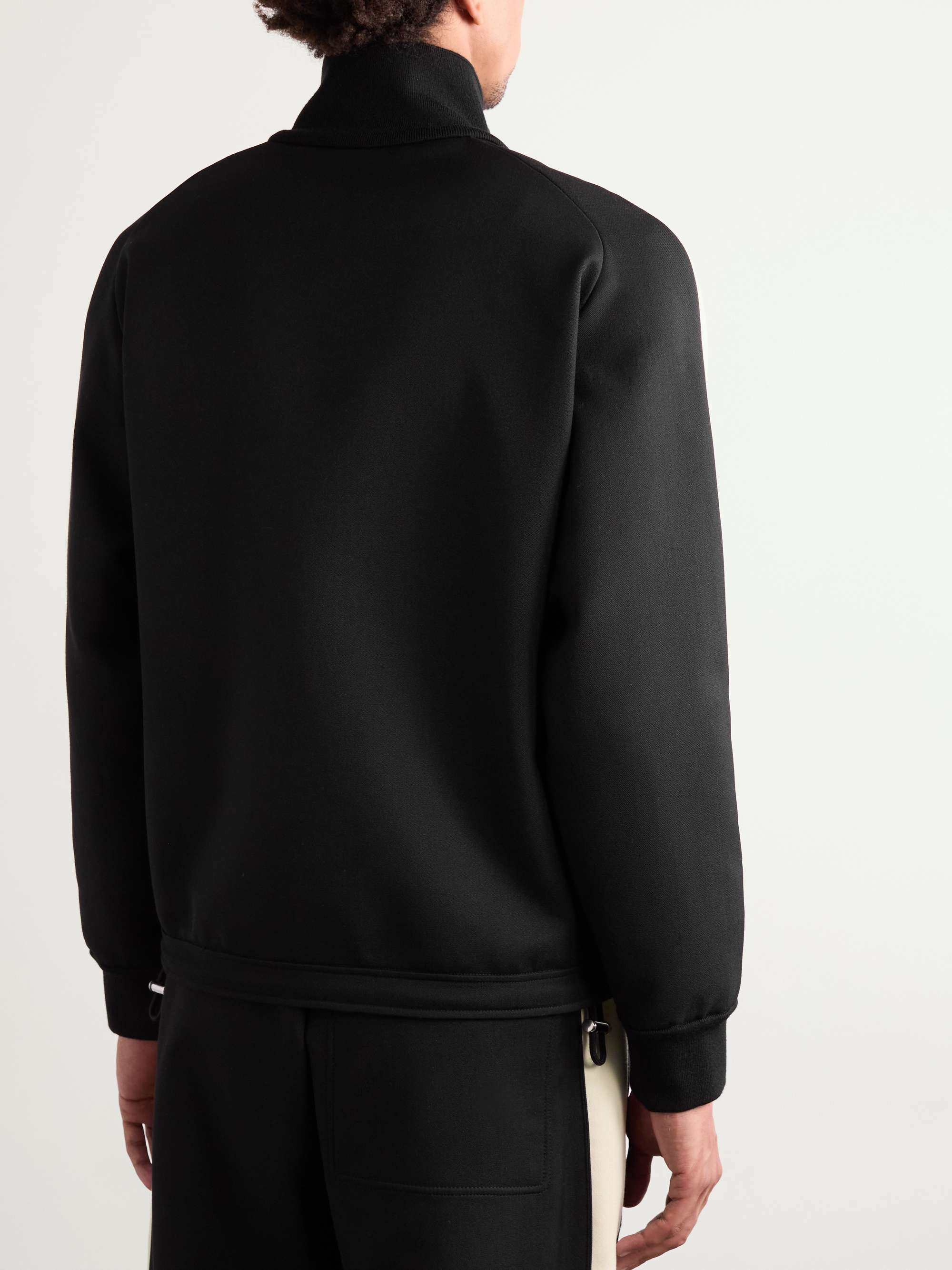 Logo-Embroidered Two-Tone Twill Track Jacket view
