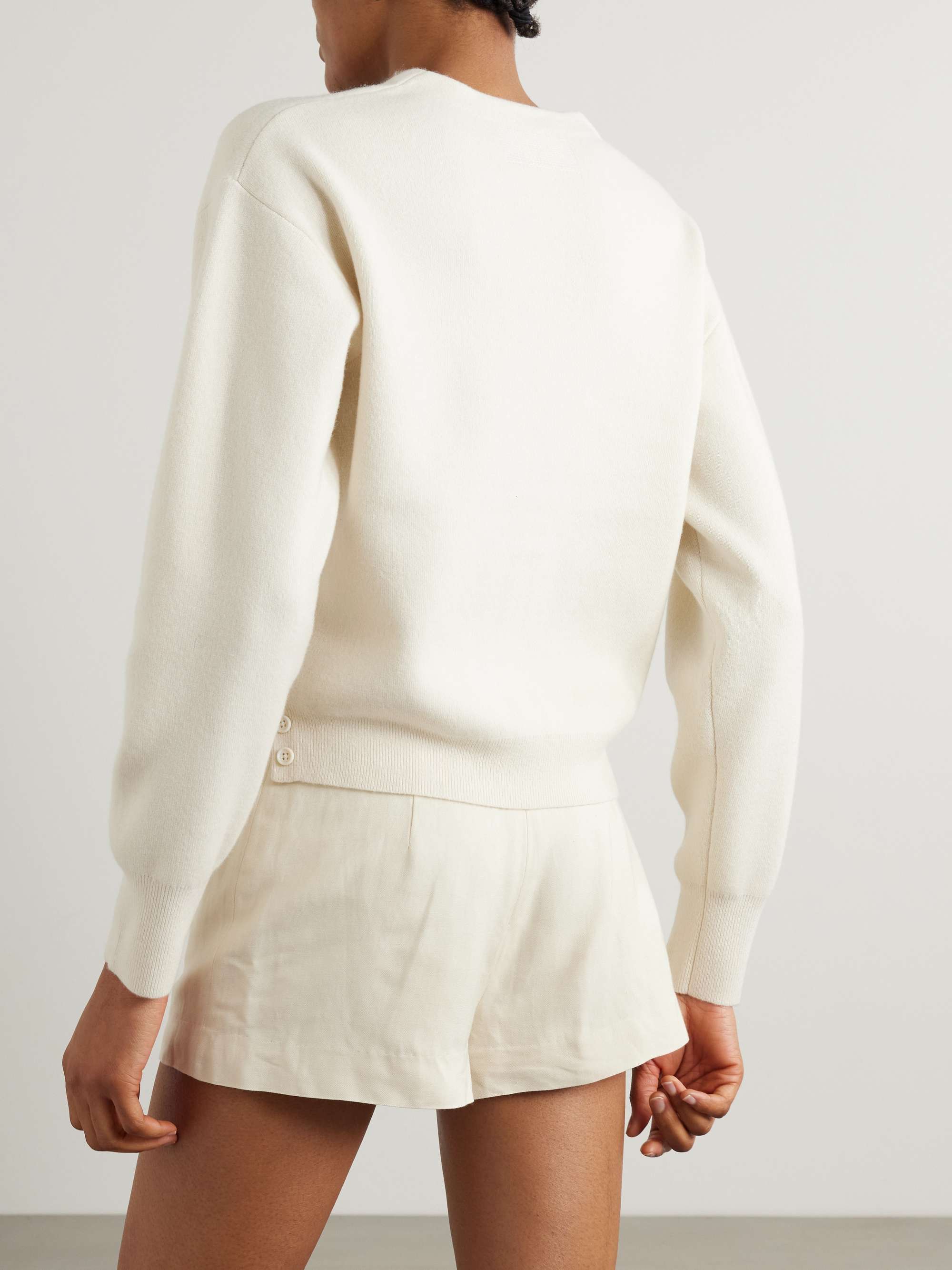 Collegiate cashmere cardigan view
