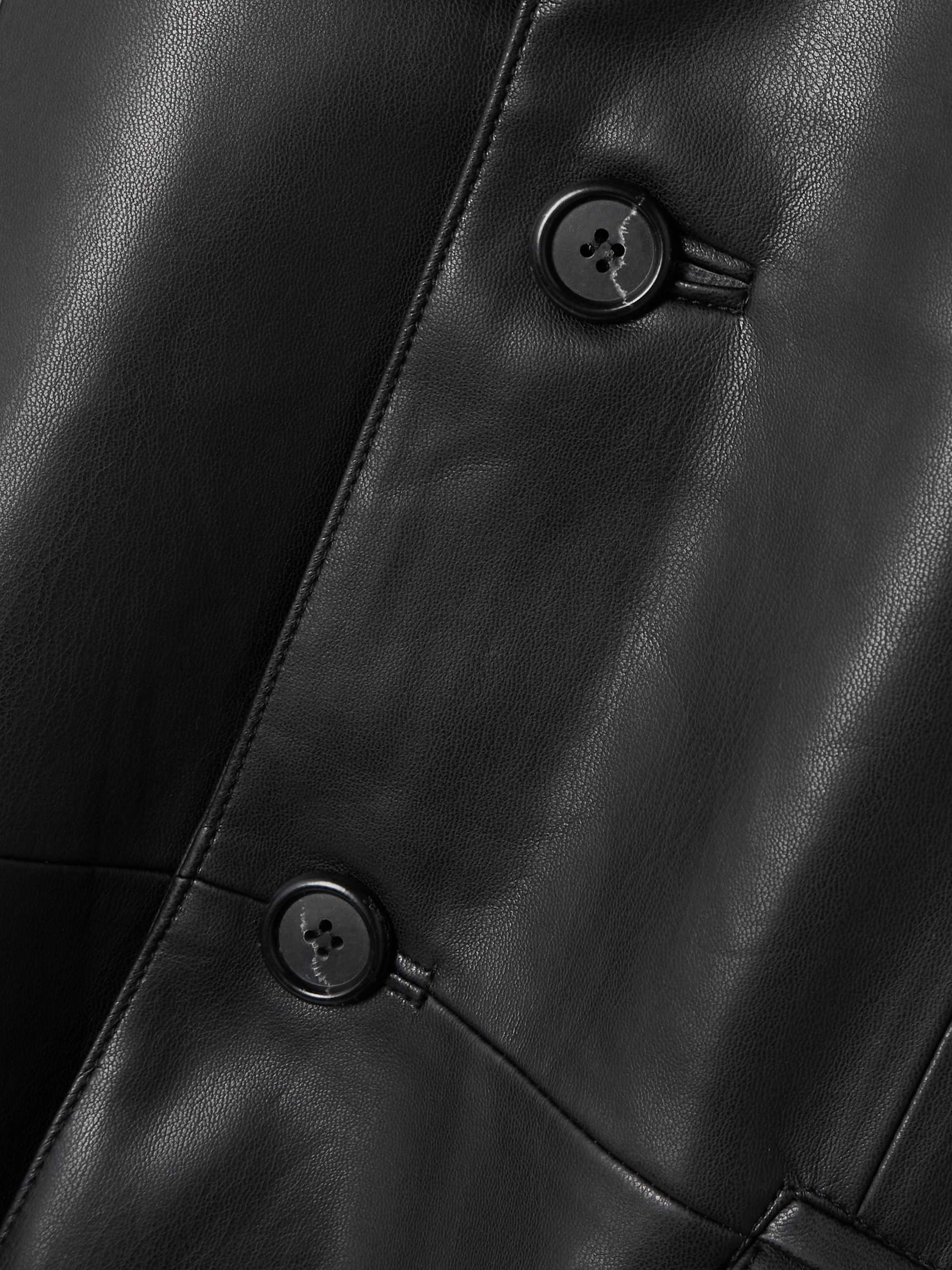 Olympia faux leather blazer view
