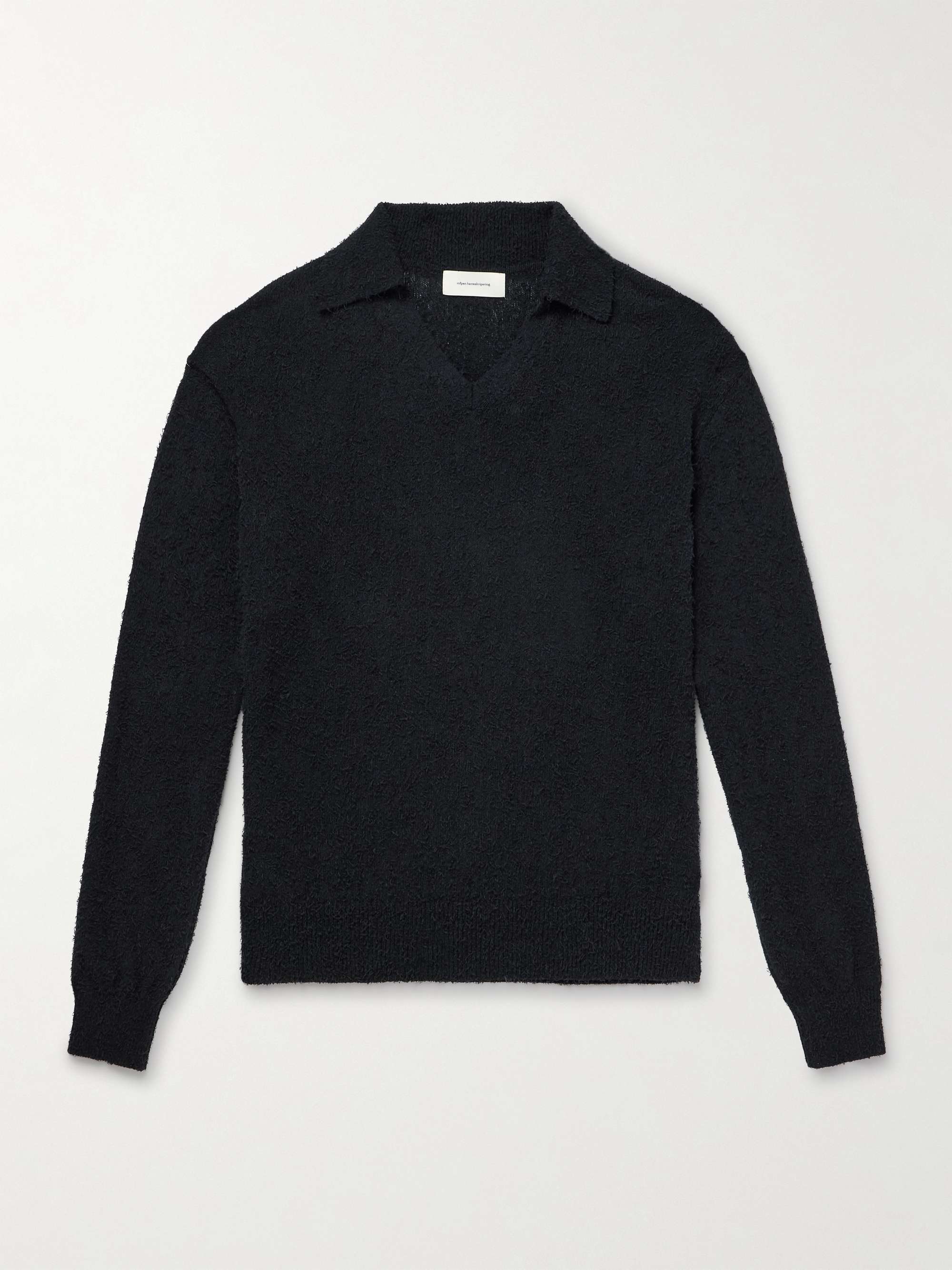 Textured Organic Cotton-Blend Sweater view