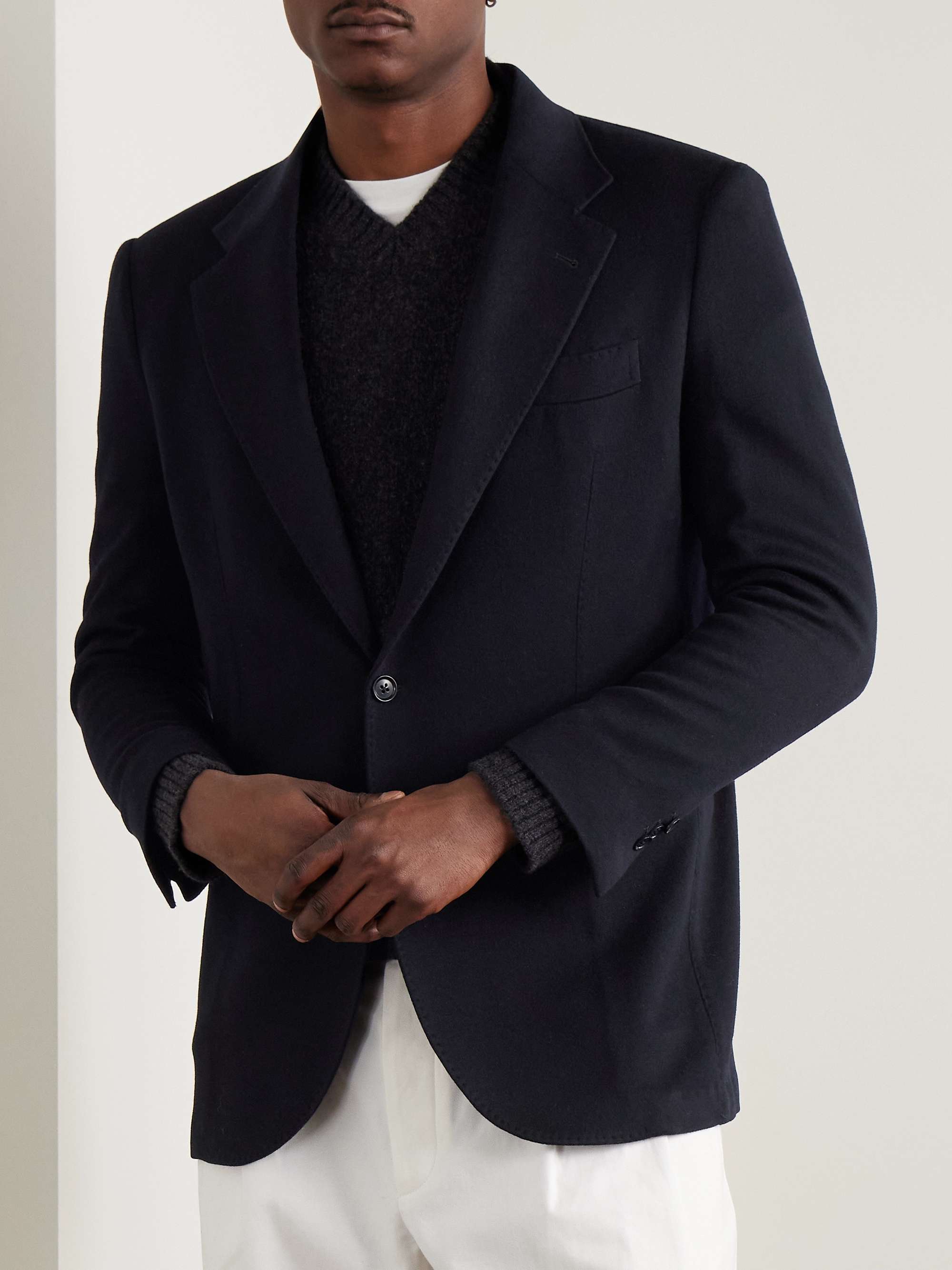Sartoria Brushed-Cashmere Blazer view