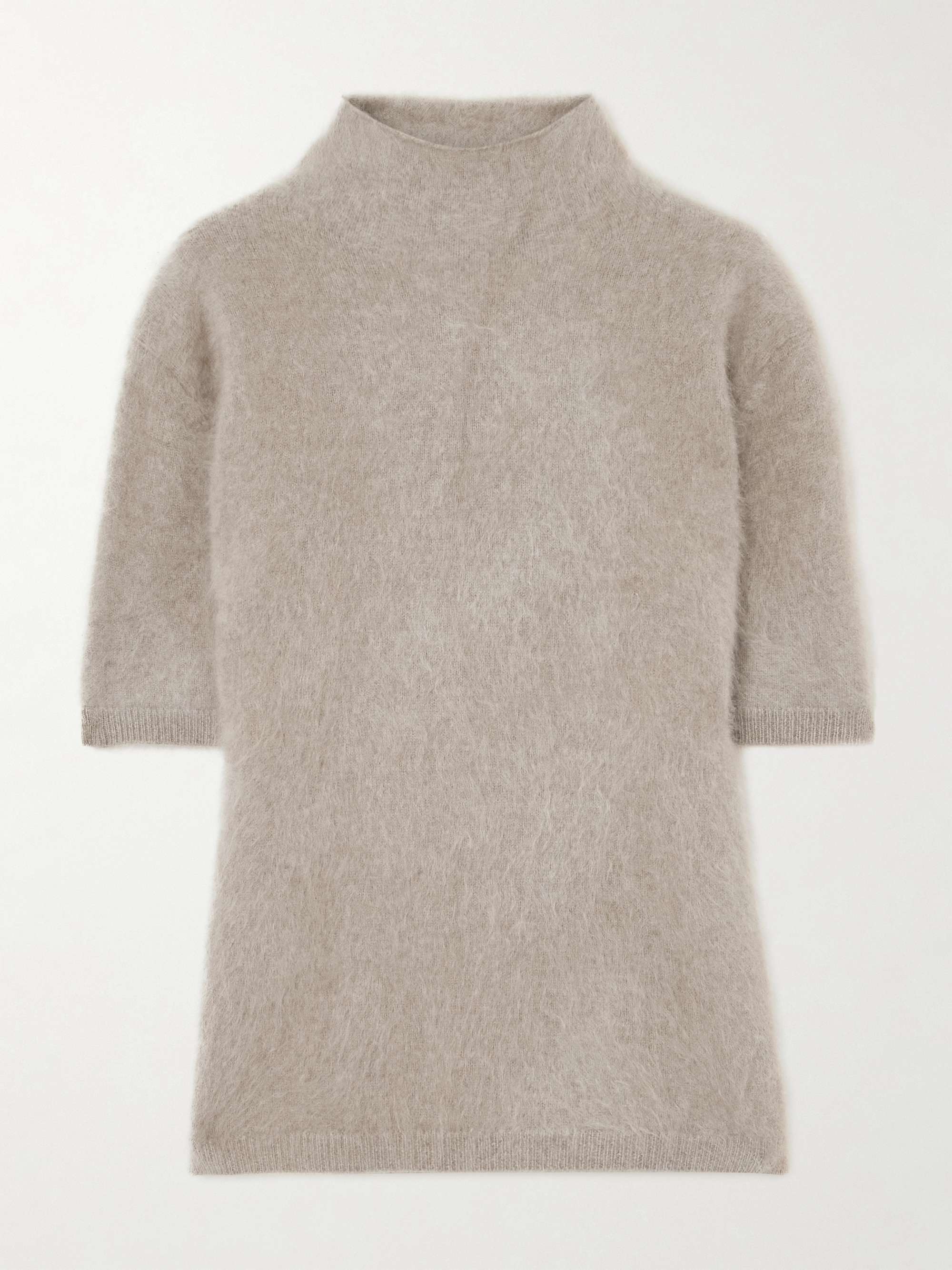 Madelene brushed-organic cashmere turtleneck sweater view