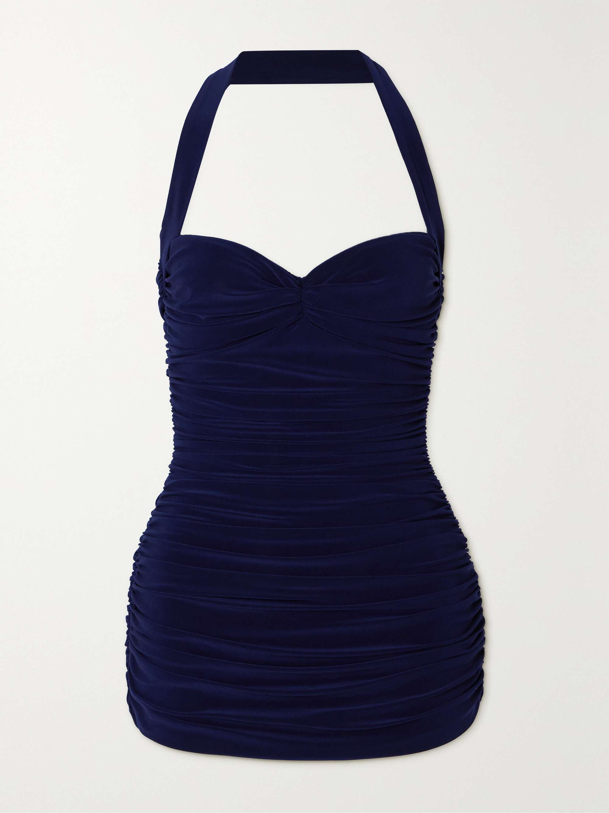 Bill Mio ruched halterneck swimsuit view