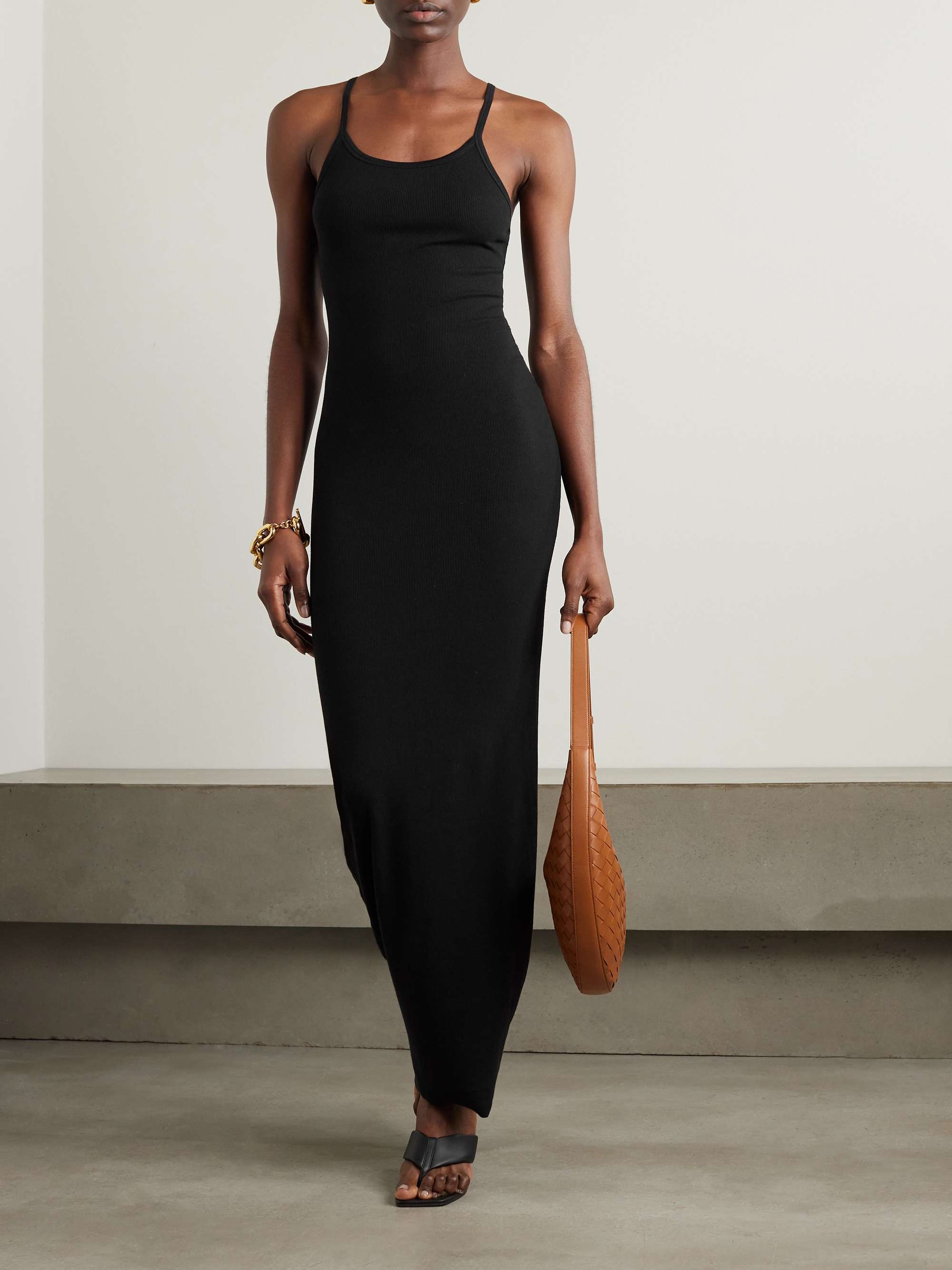 Tank ribbed stretch-jersey maxi dress view