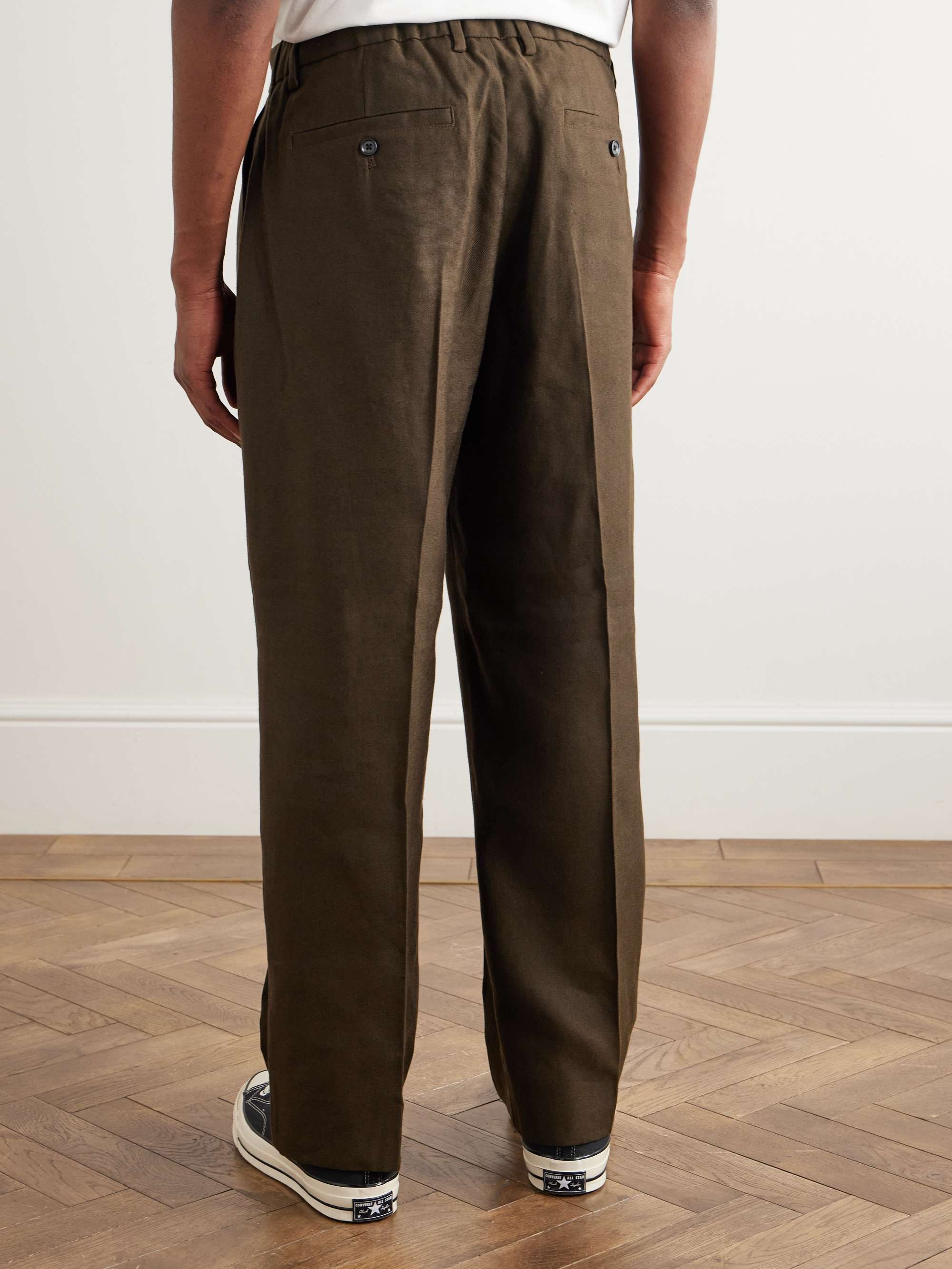 Kay 1808 Straight-Leg LENZING™ ECOVERO™ and Linen-Blend Trousers view