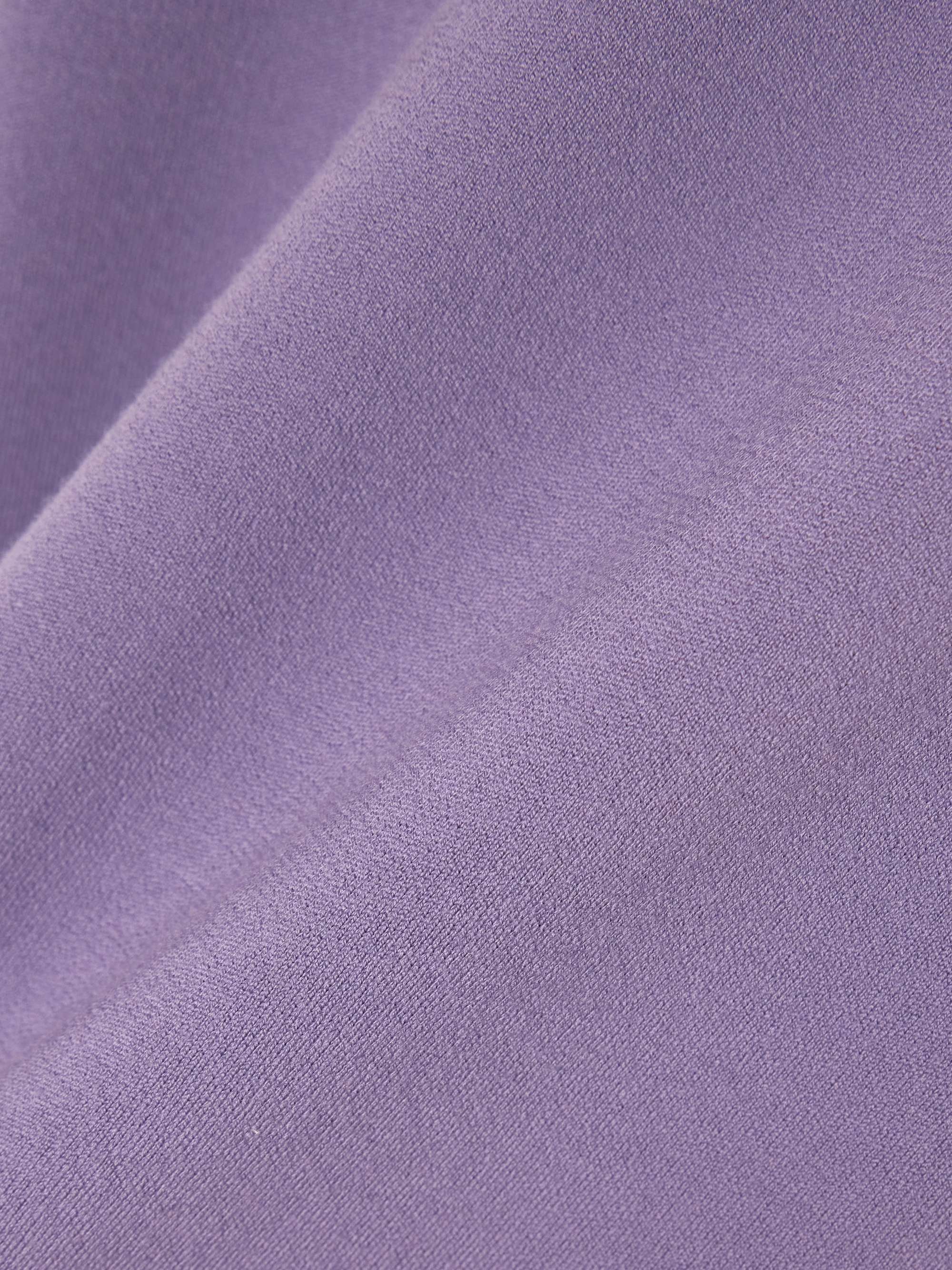 Etta layered jersey-trimmed wool turtleneck sweater view