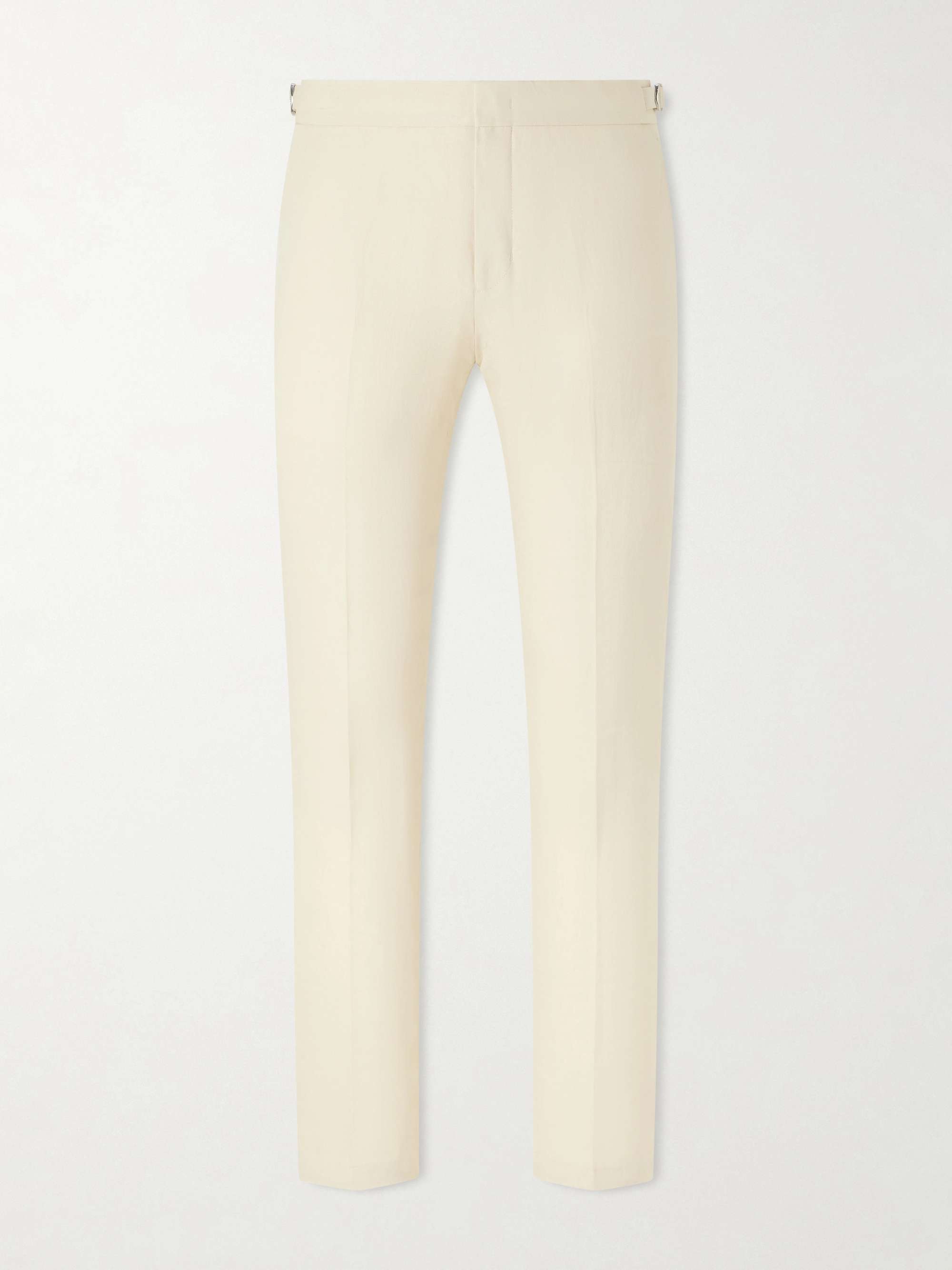 Griffon Tapered Linen Trousers view