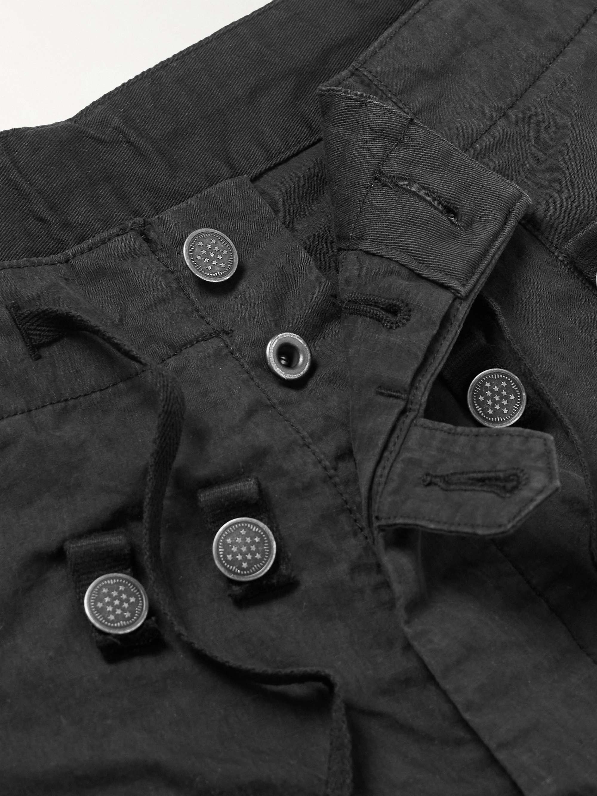 Jumbo Wide-Leg Cotton-Blend Ripstop Cargo Trousers view