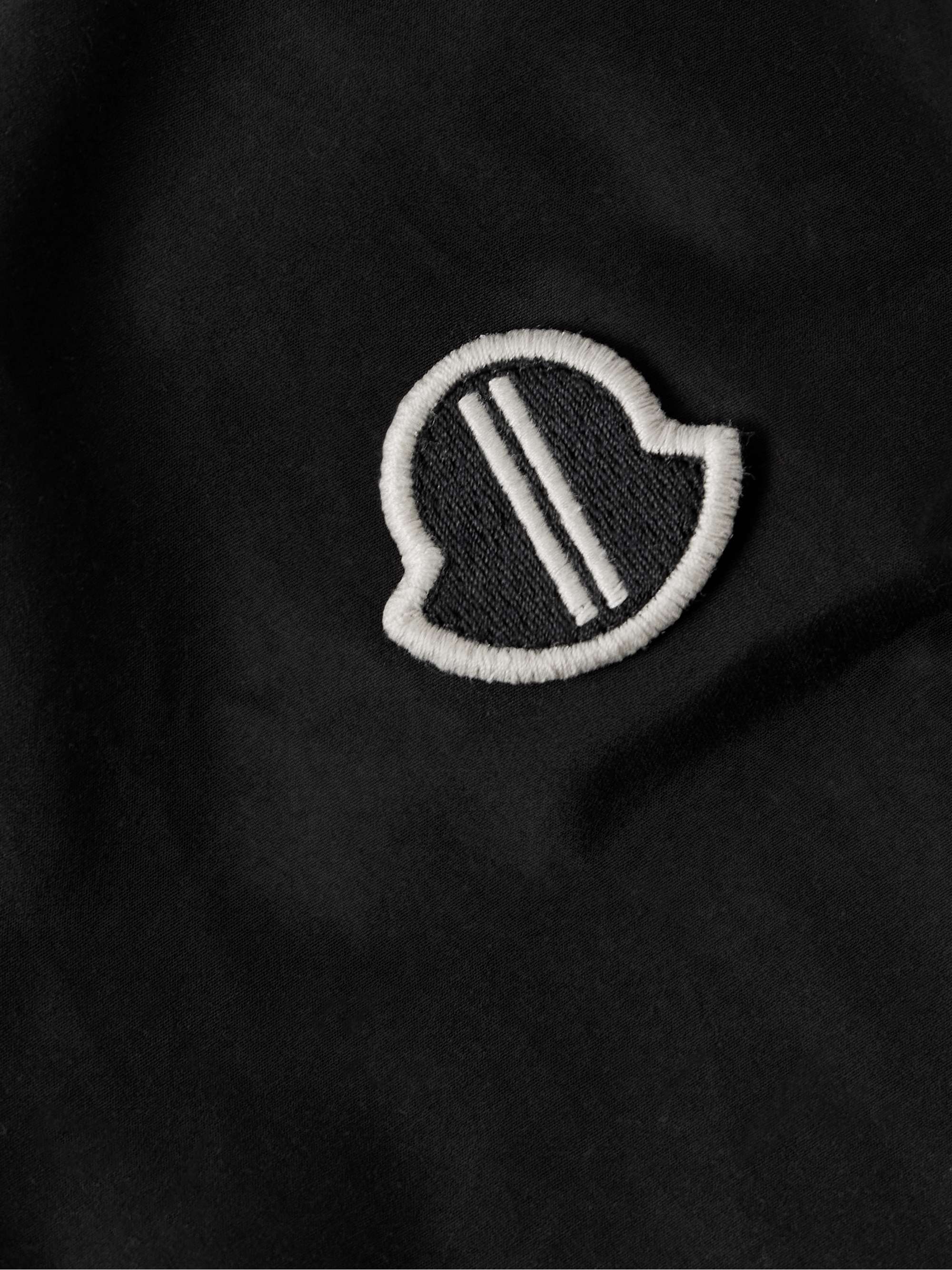 + Moncler Alice hooded appliquéd cotton-blend down jacket view