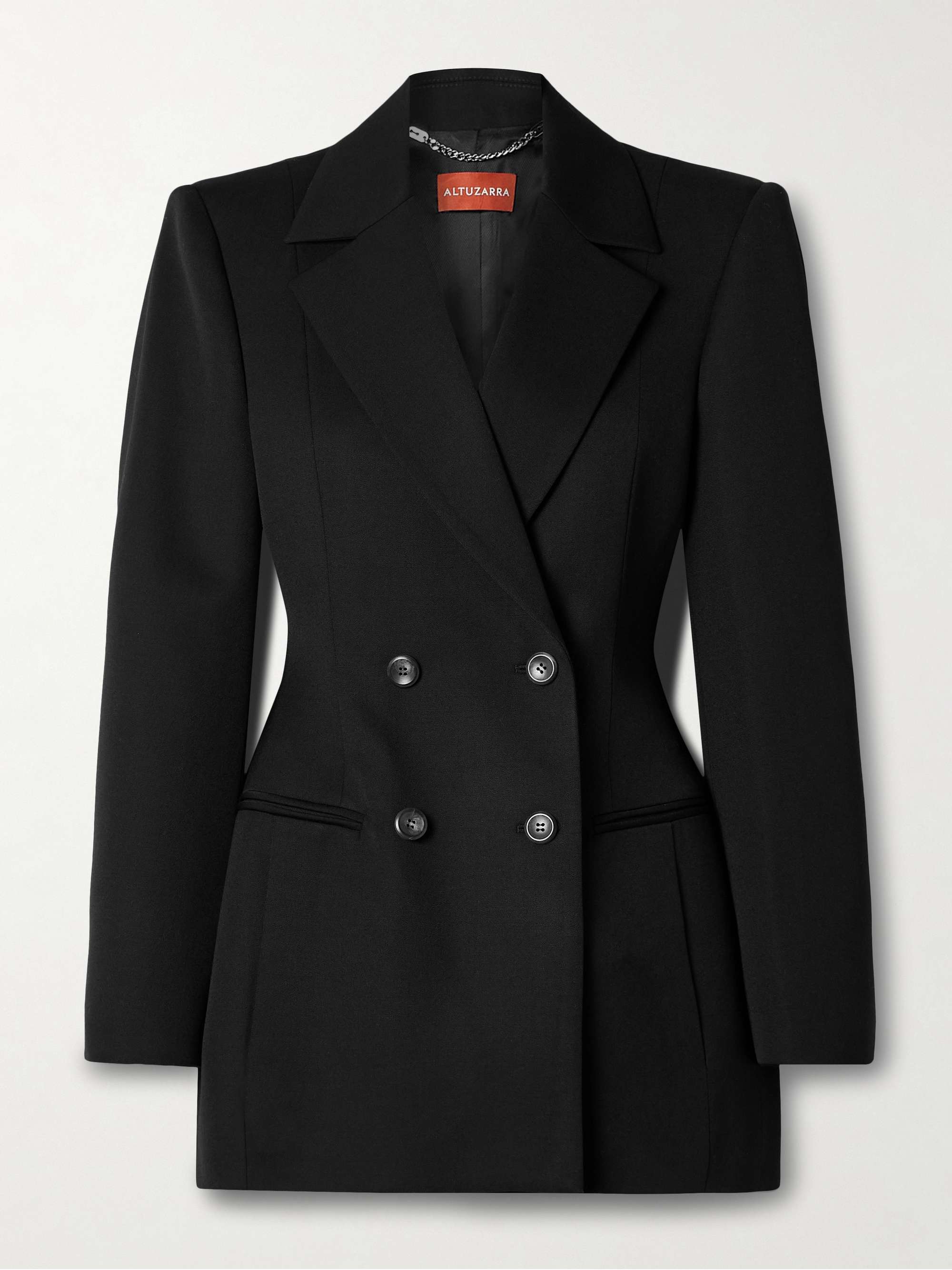 Woody double-breasted wool blazer view
