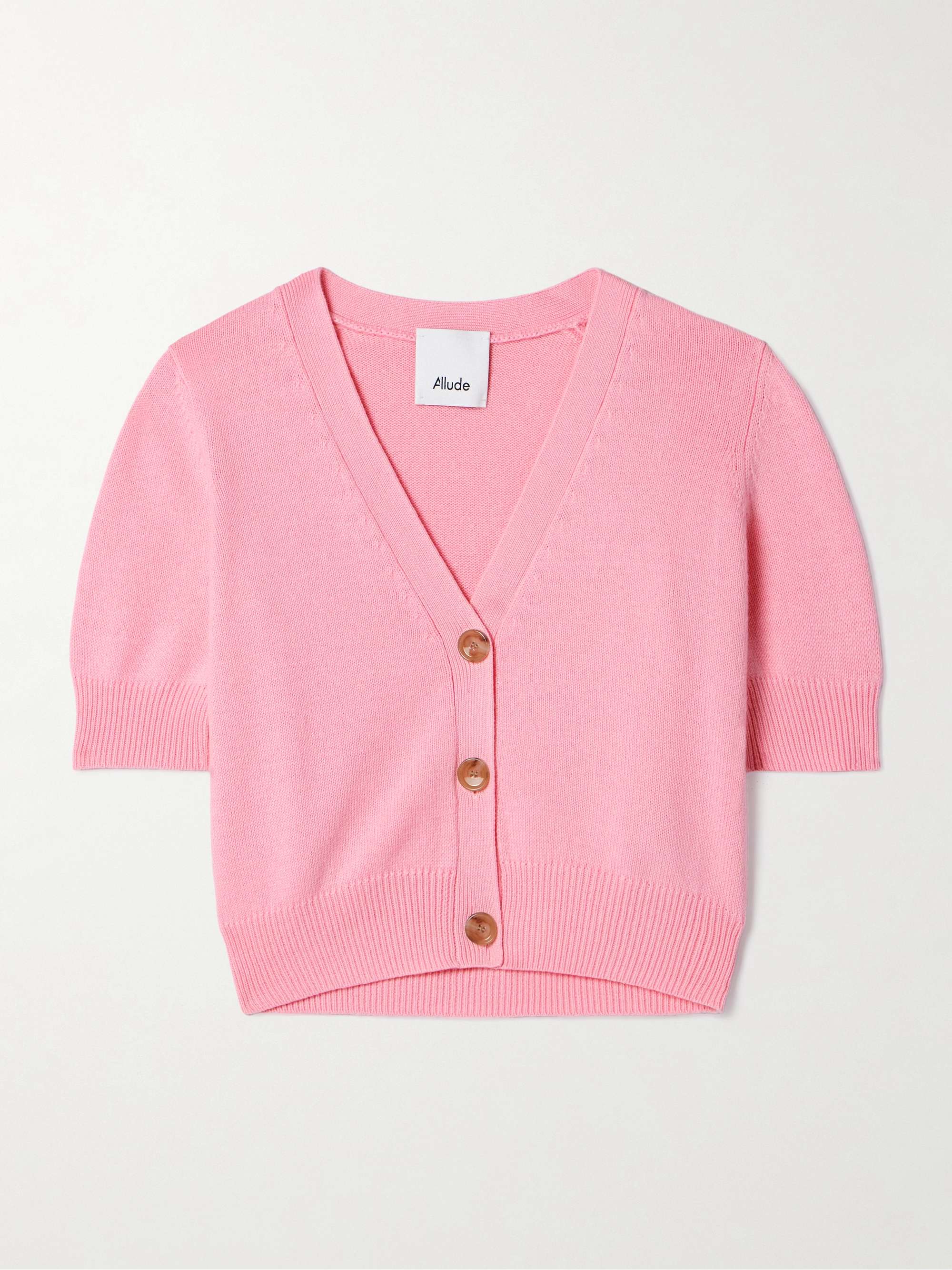 Cotton and cashmere-blend cardigan view