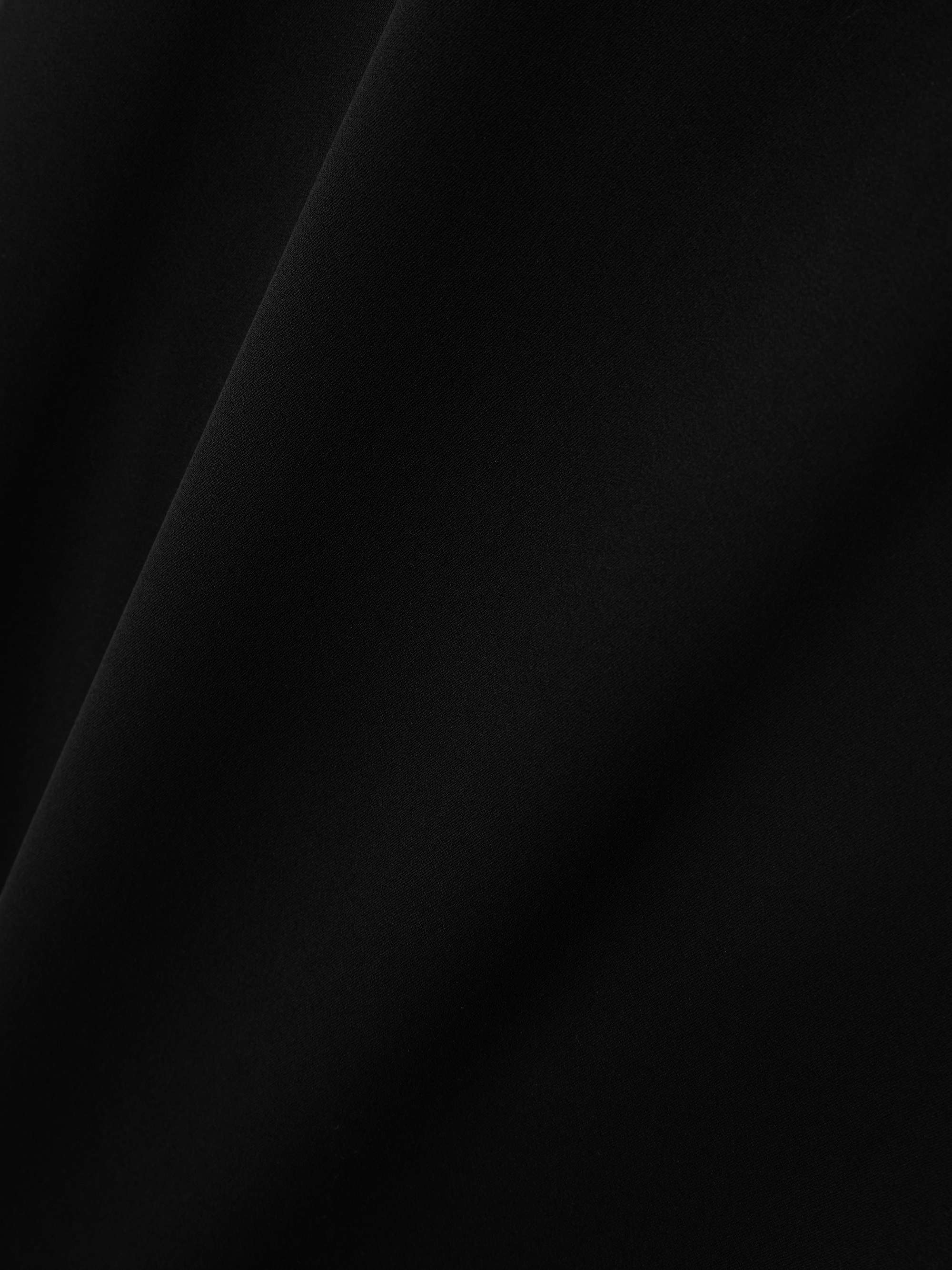 Hebe open-back crepe gown view