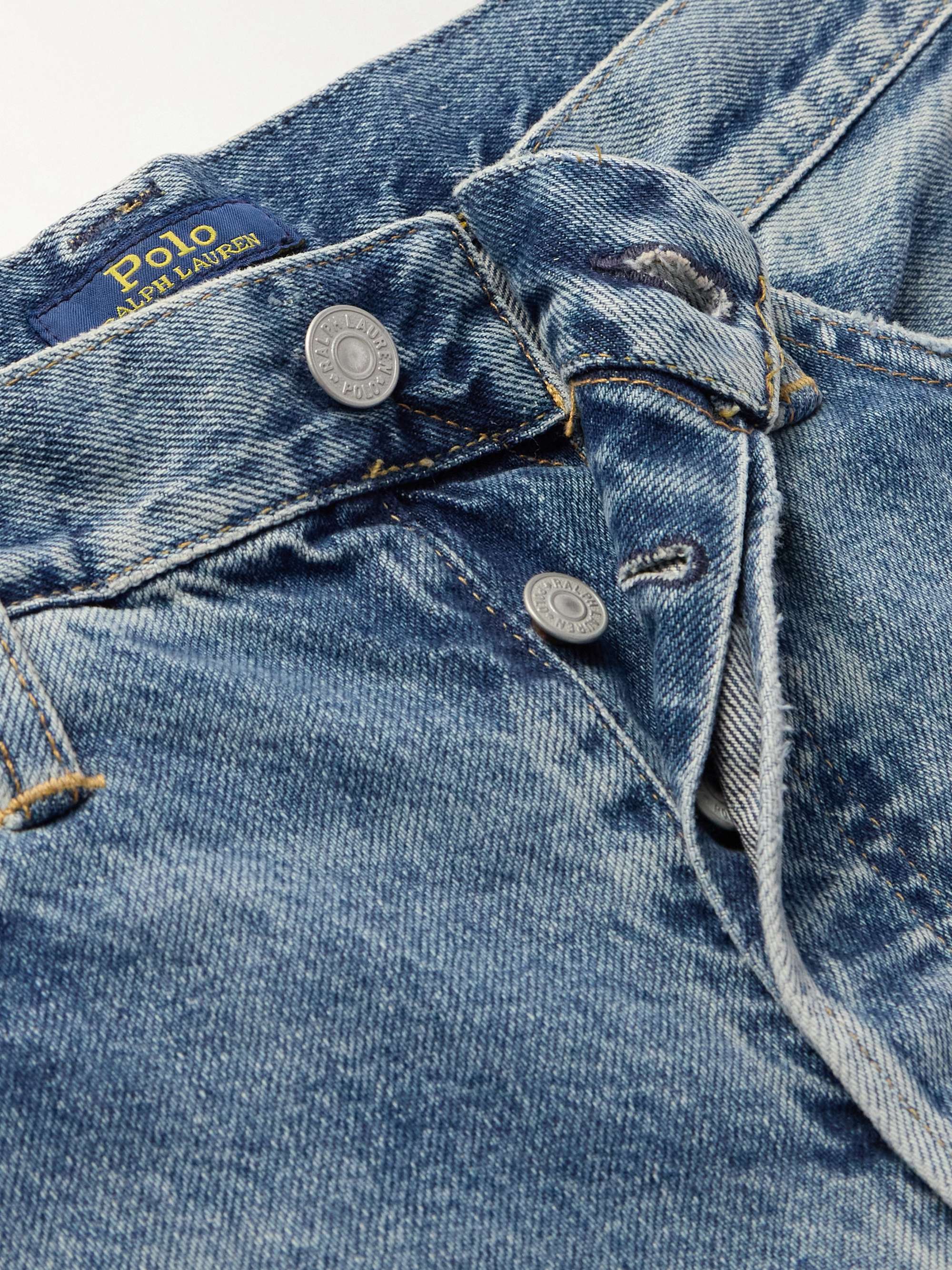 Heritage Straight-Leg Distressed Recycled Jeans view