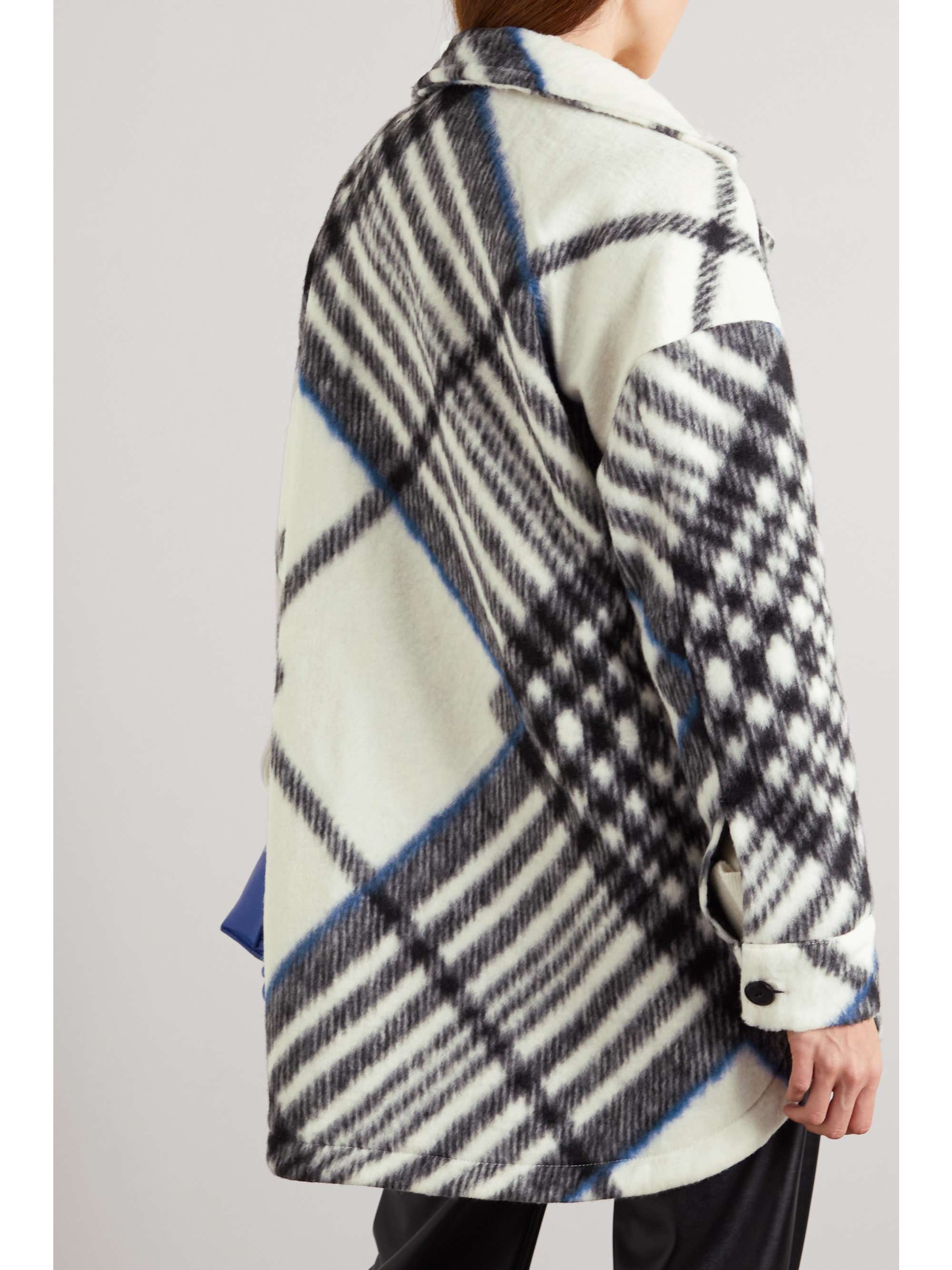 Oakley oversized checked brushed flannel jacket view