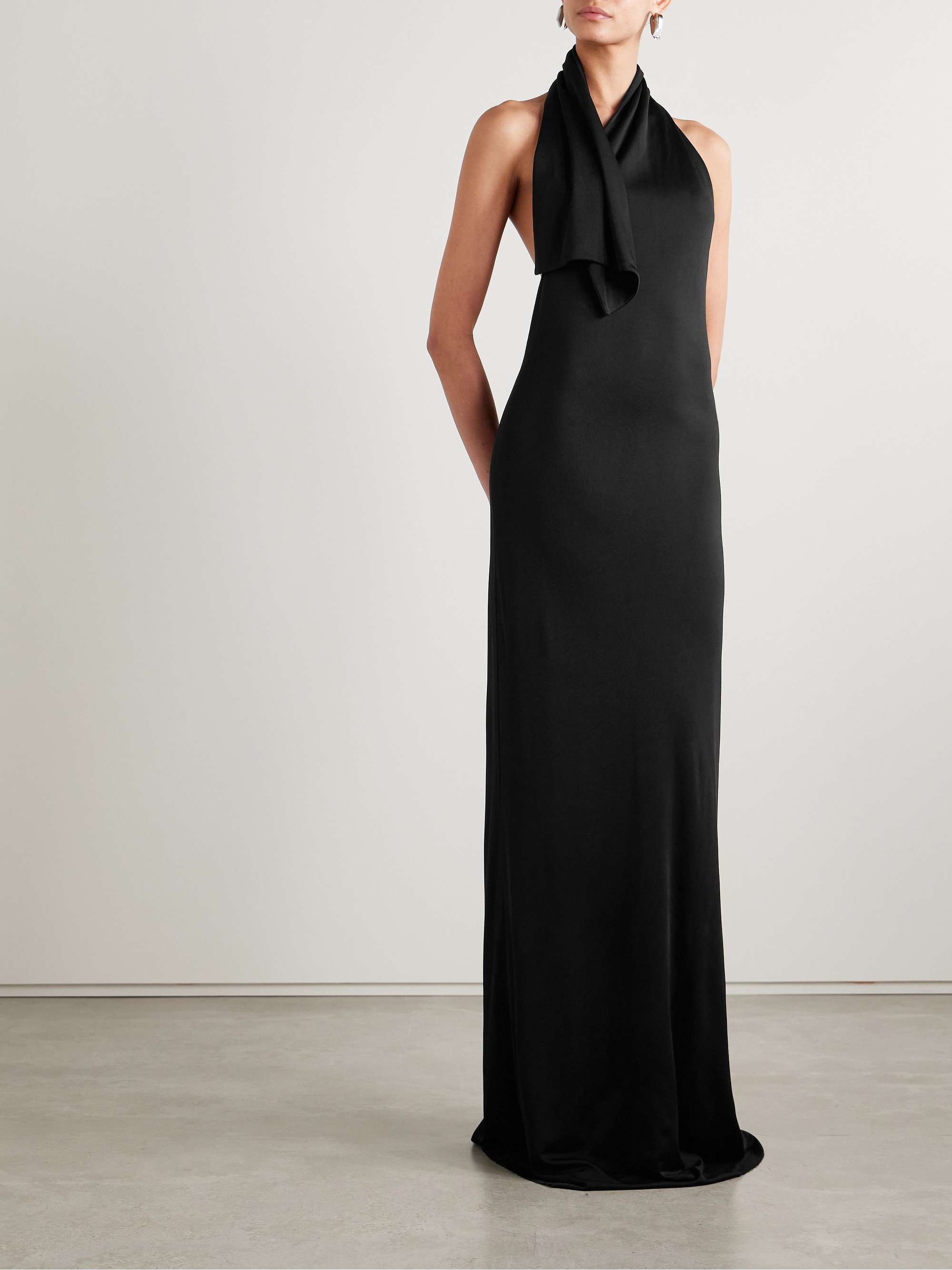 Roza draped jersey halterneck maxi dress view