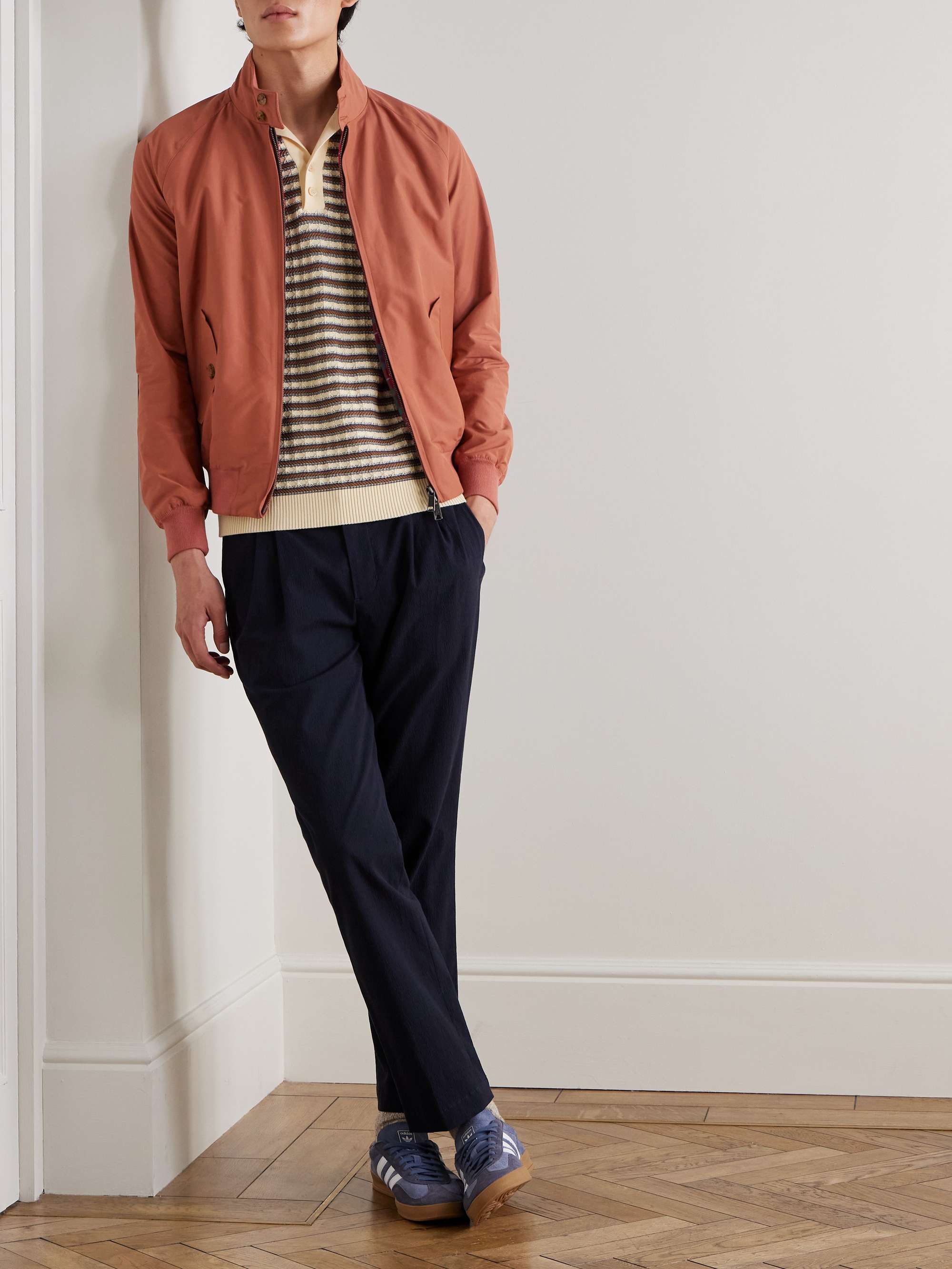 G9 Cotton-Blend Harrington Jacket view