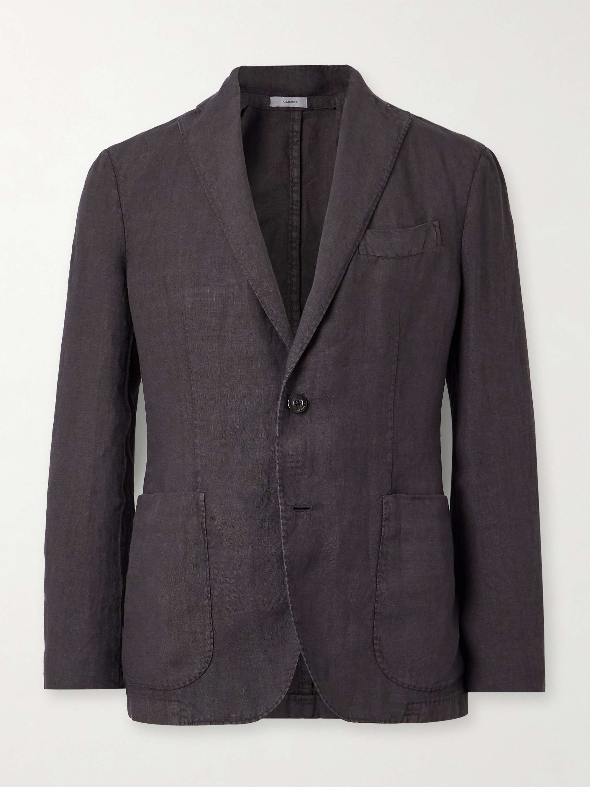 Garment-Dyed Linen Suit Jacket view