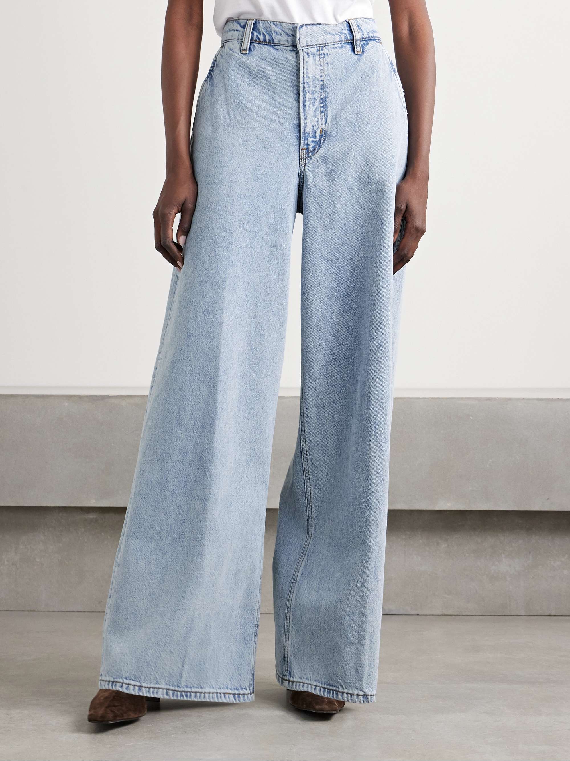 The Wide Trouser high-rise wide-leg organic jeans view