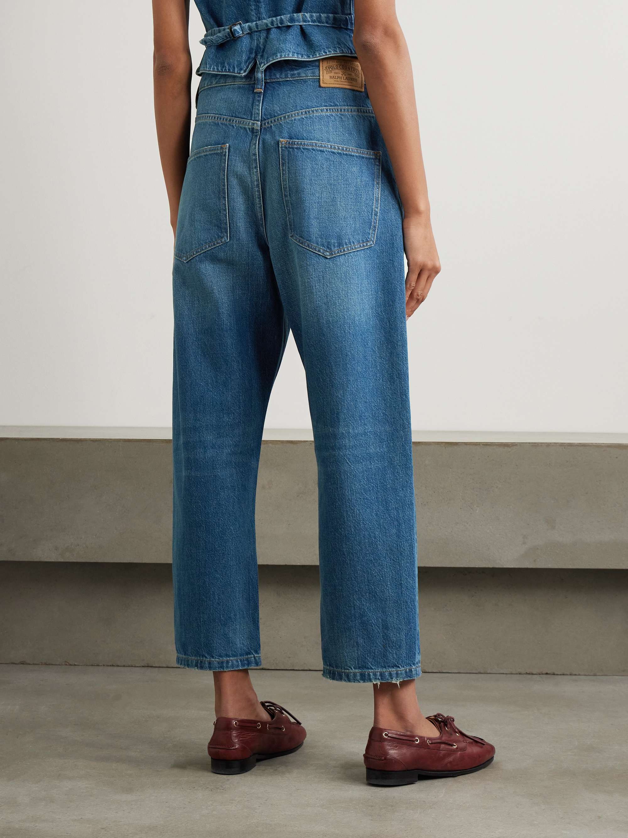 Bow high-rise tapered jeans view