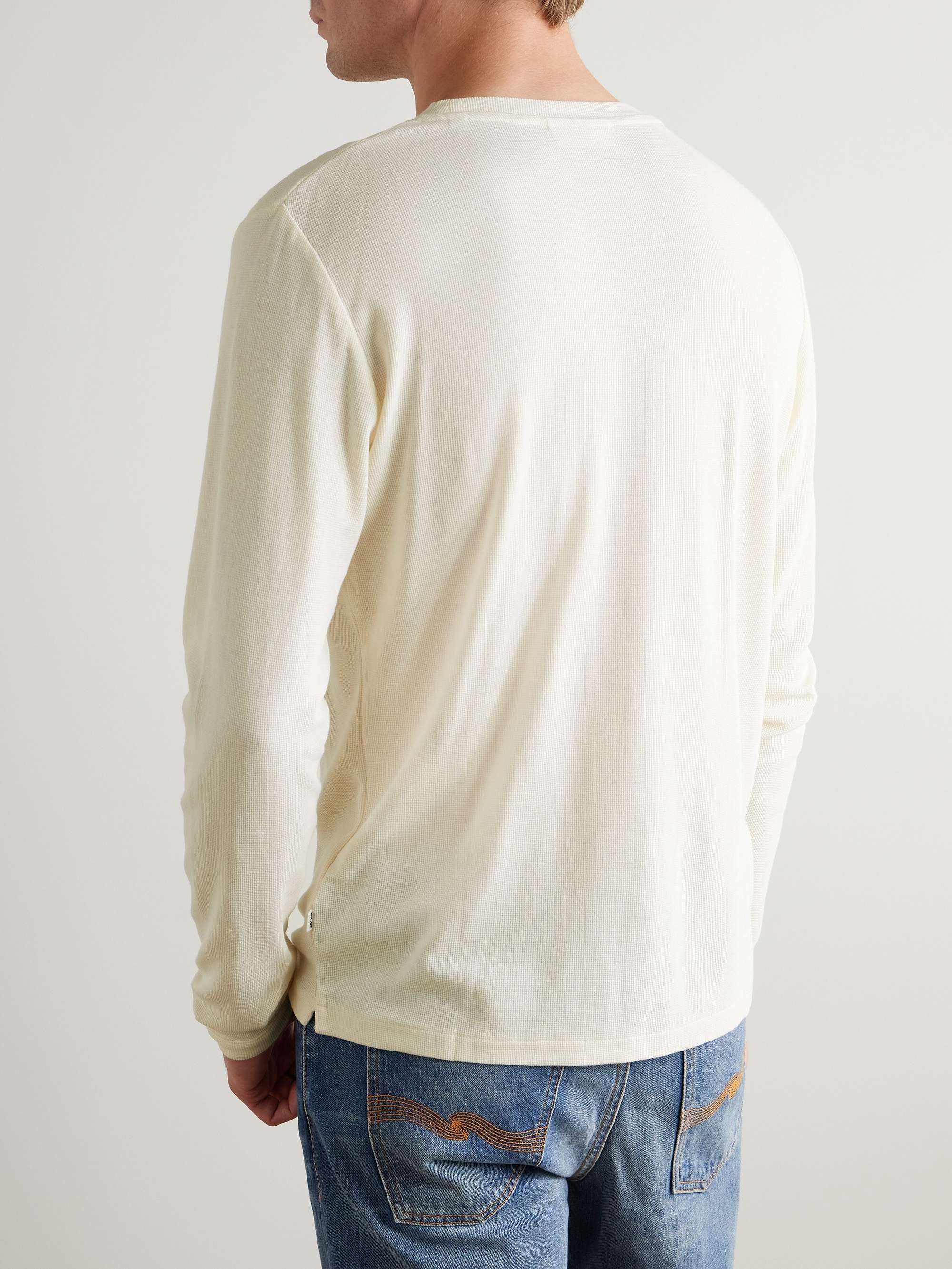 Clive Waffle-Knit Cotton and Modal-Blend T-Shirt view