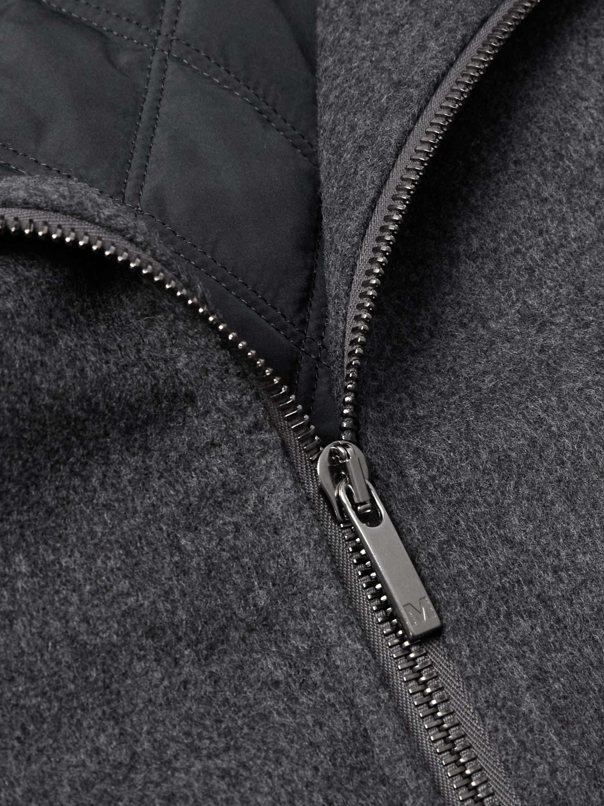 Montedoro Padded Brushed-Wool Jacket view