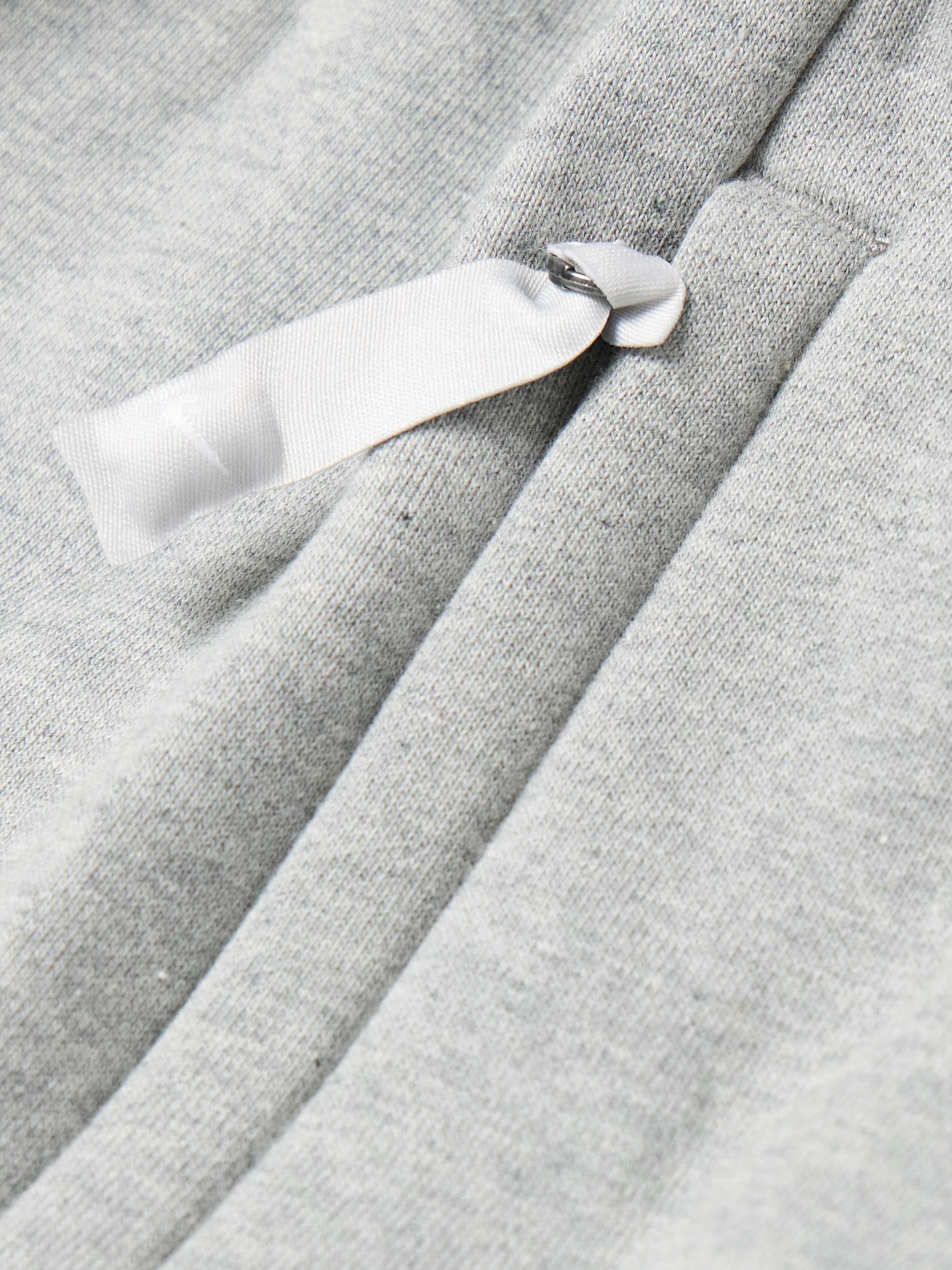 Straight-Leg Logo-Embroidered Cotton-Blend Jersey Sweatpants view