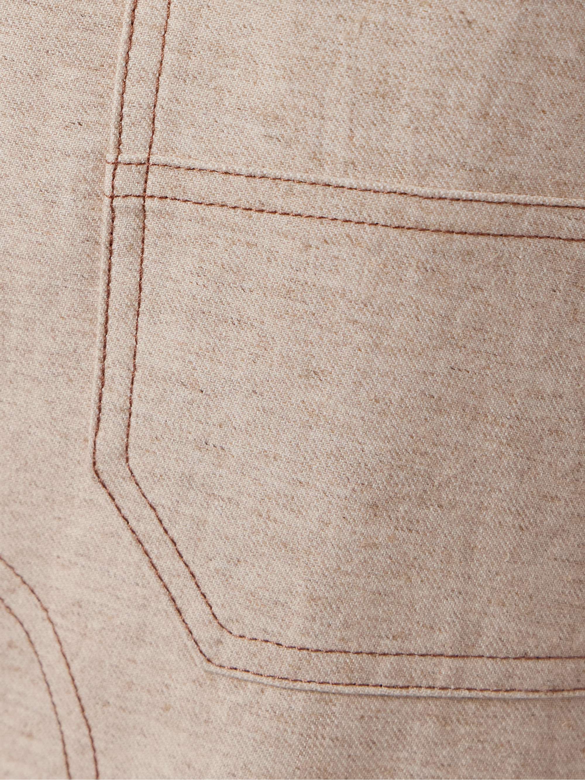 Wynn cotton and linen-blend wide-leg cargo pants view
