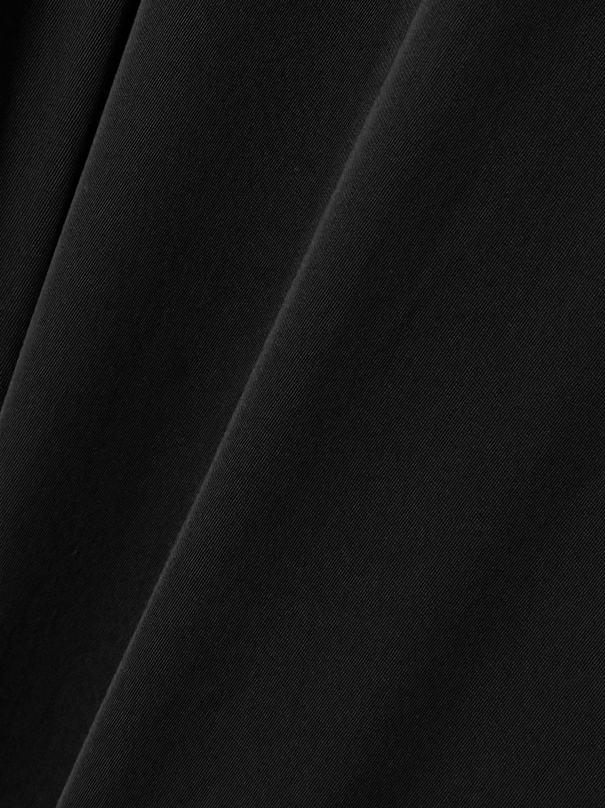 Pussy-bow crinkled-jersey shirt view
