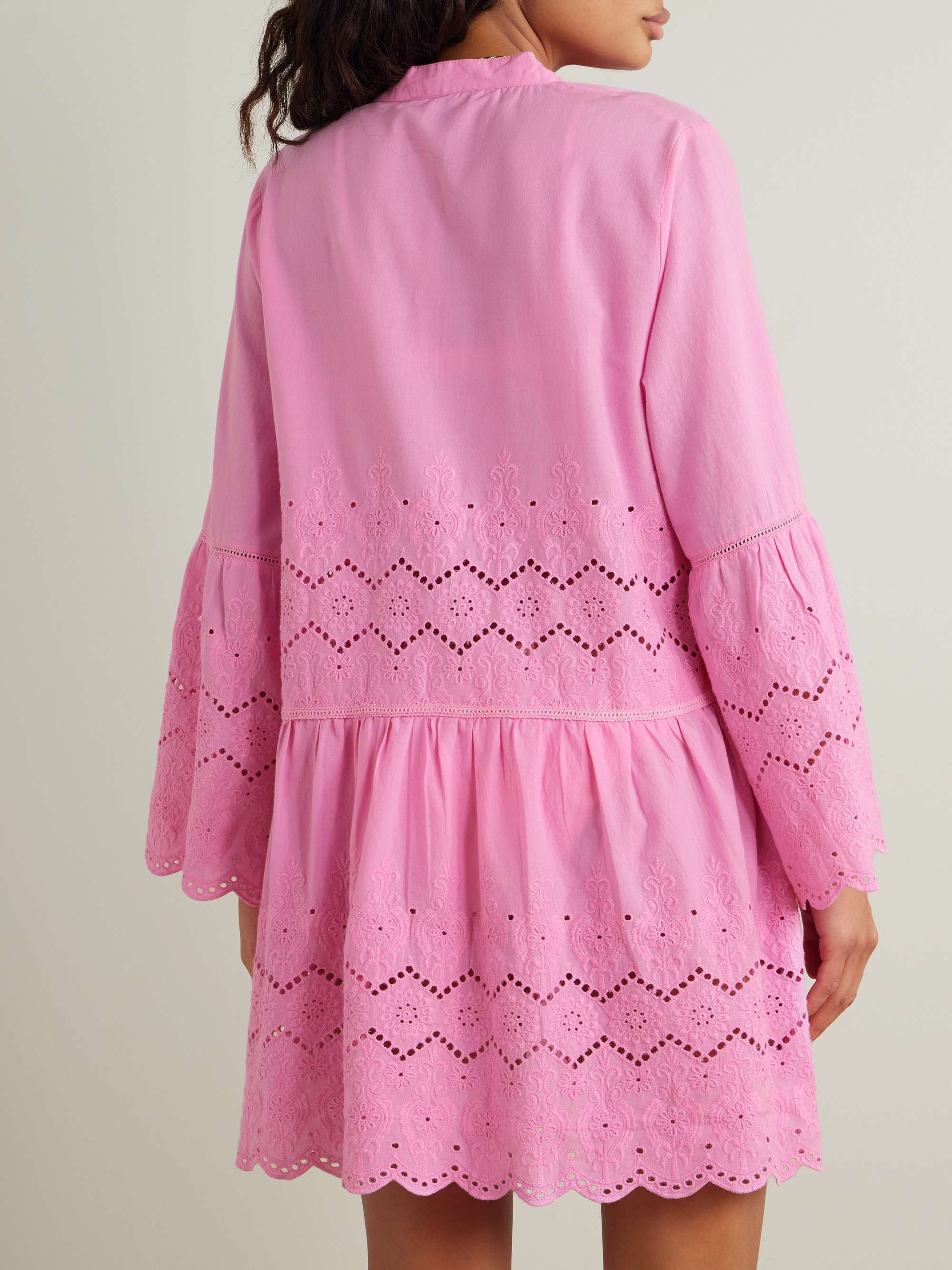 Sebenna broderie anglaise cotton kaftan view