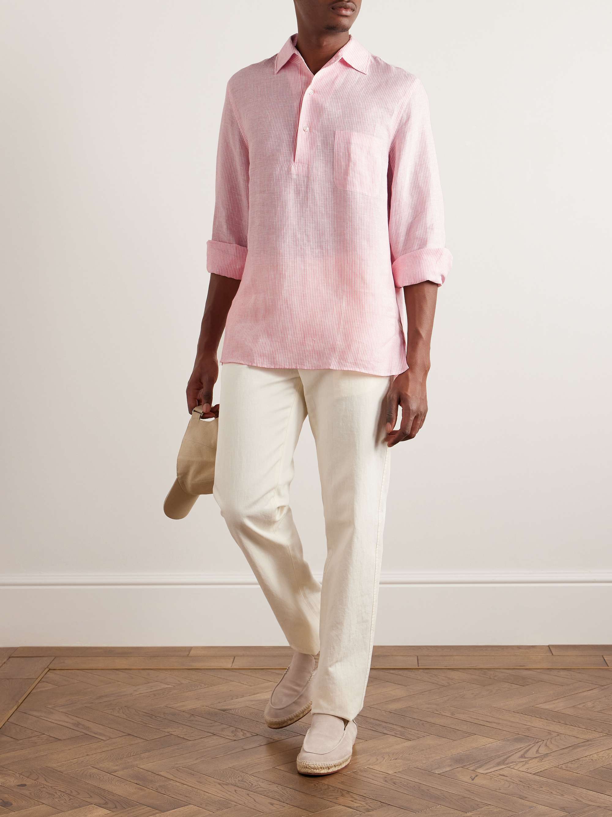André Striped Linen Shirt view
