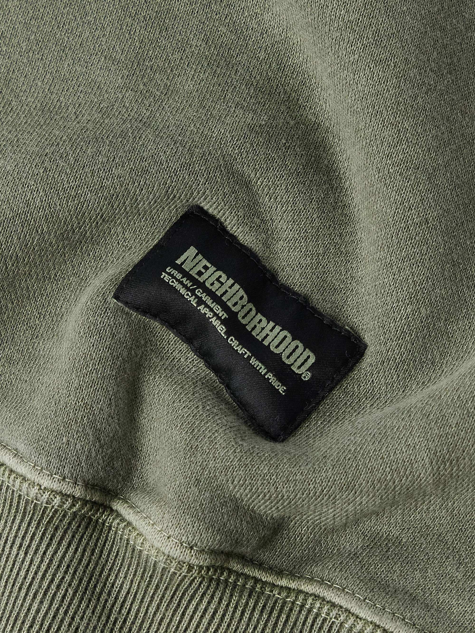 Logo-Embroidered Appliquéd Cotton-Jersey Sweatshirt view