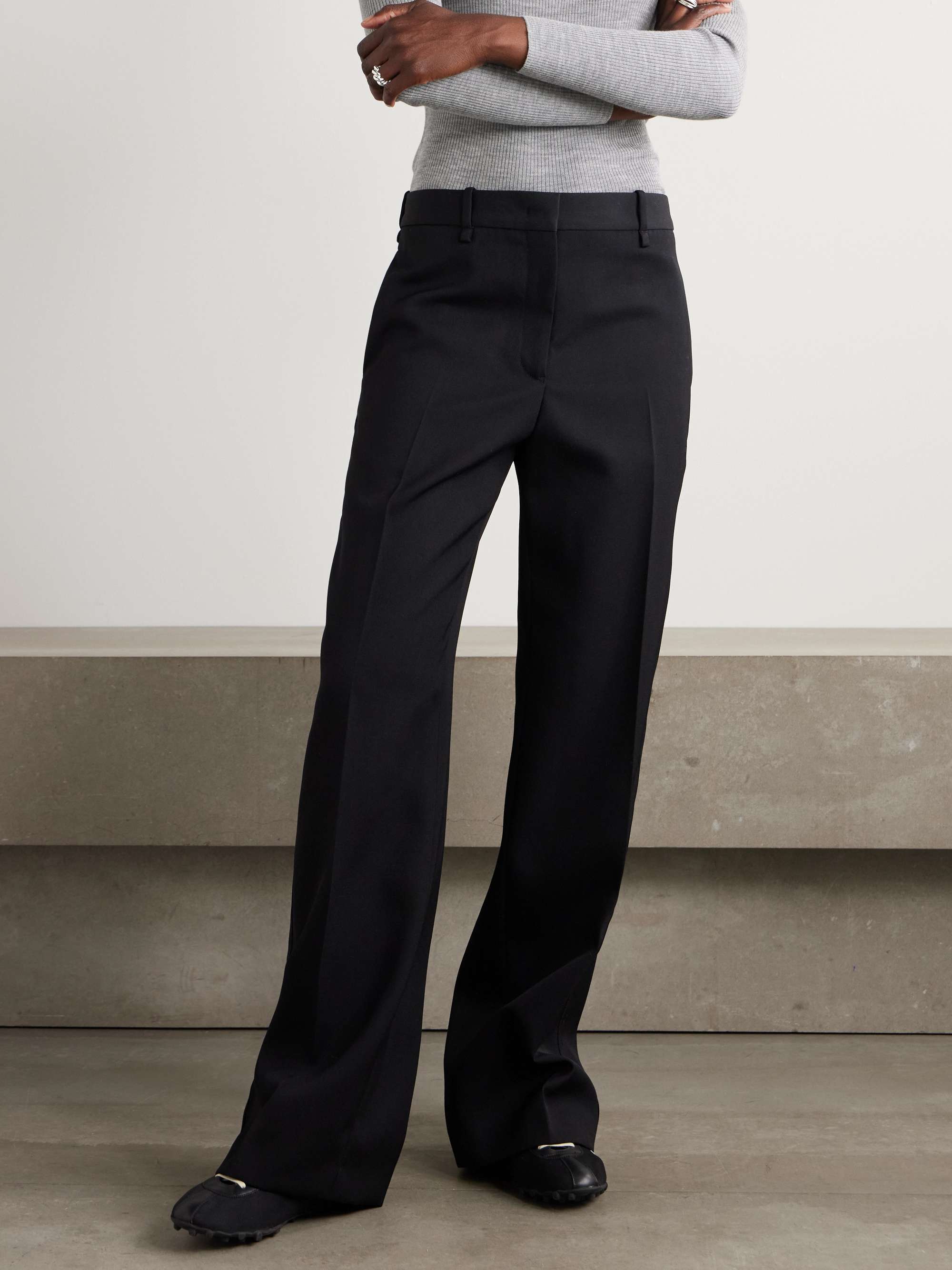 Wool-gabardine pants view