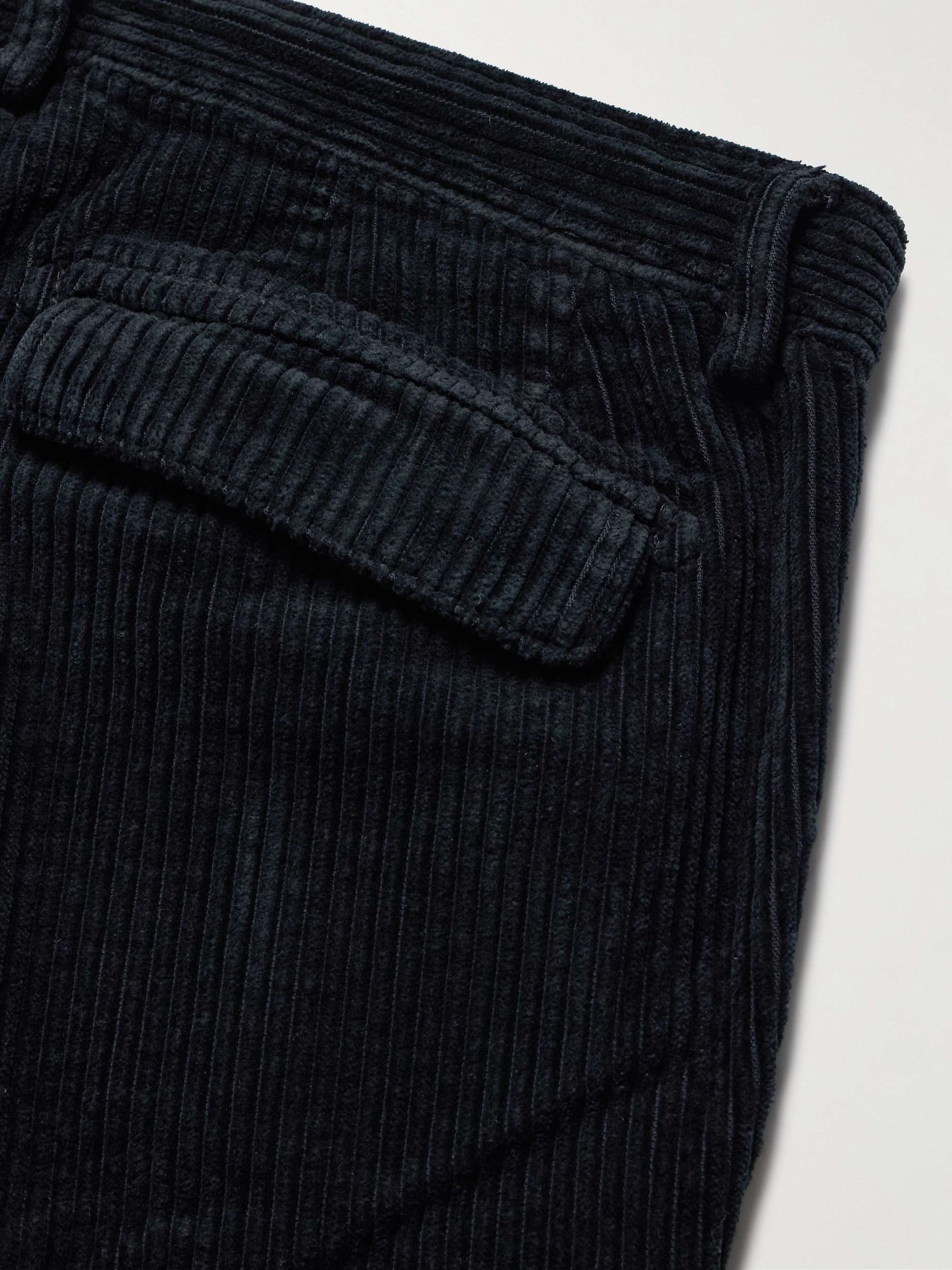 Winch2 Straight-Leg Pleated Cotton-Corduroy Trousers view